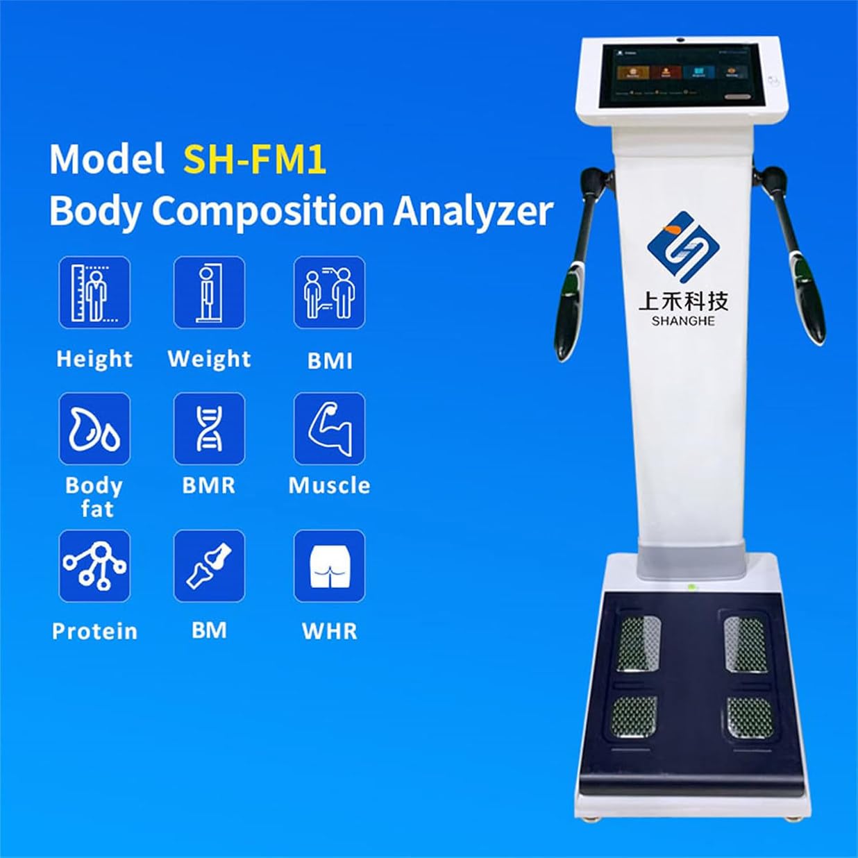 Ecran Tactile HD Analyseur De Bioimpédance Corporelle Pour Gestion De Santé Et Du Poids, Balance Médicale Numérique, Mesure De Taille, Du Poids Et De Composition Corporelle, Compatible