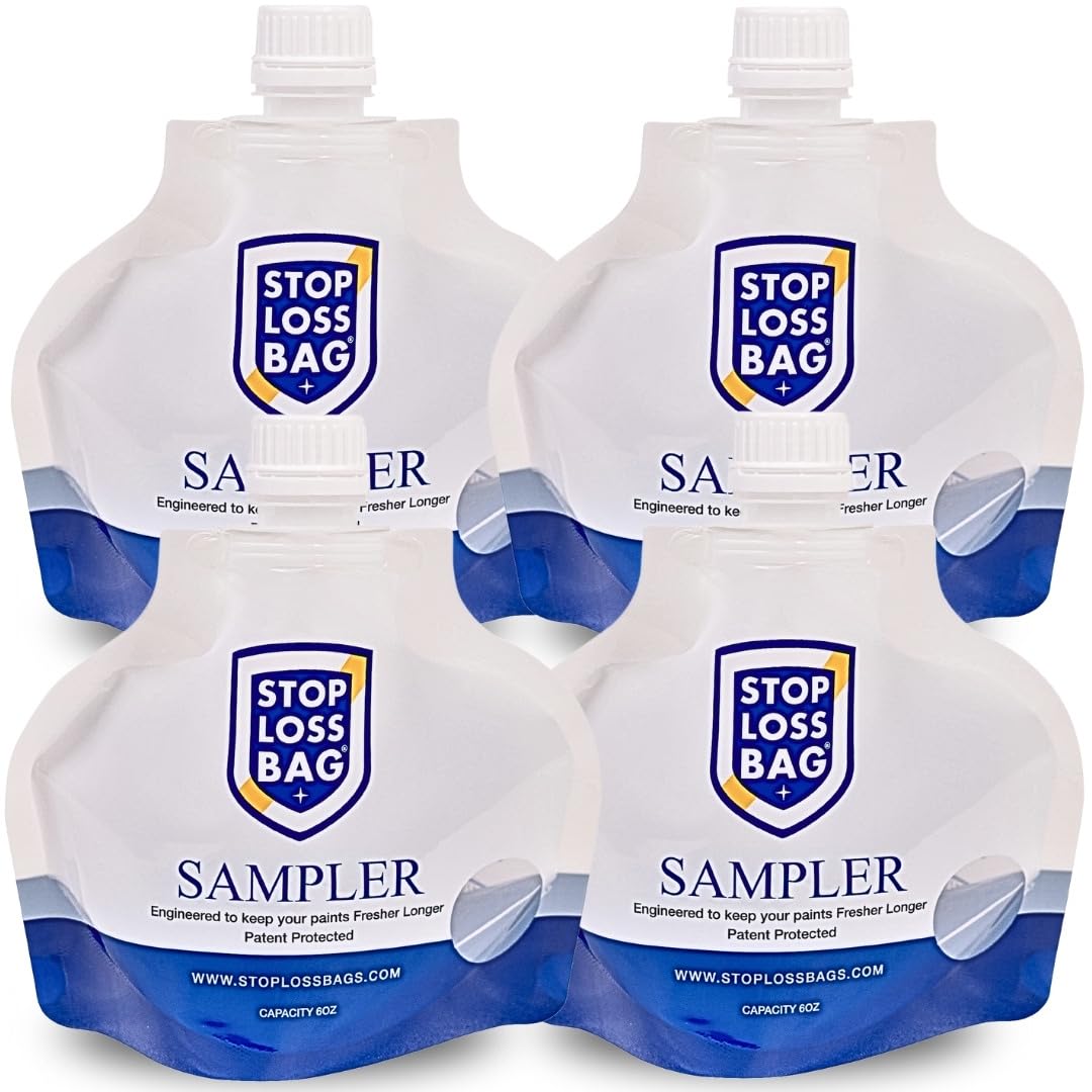 4-Pack 6 Oz Paint Storage Bags - Leftover Refillable Paint Saver Containers
