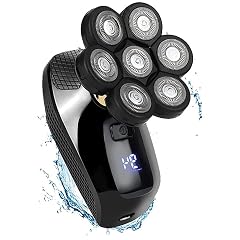 Electric Razor for Men Mens 7D Electric Razor Waterproof Cordless Fast 7 Blade Bald Shaver USB Charging LED