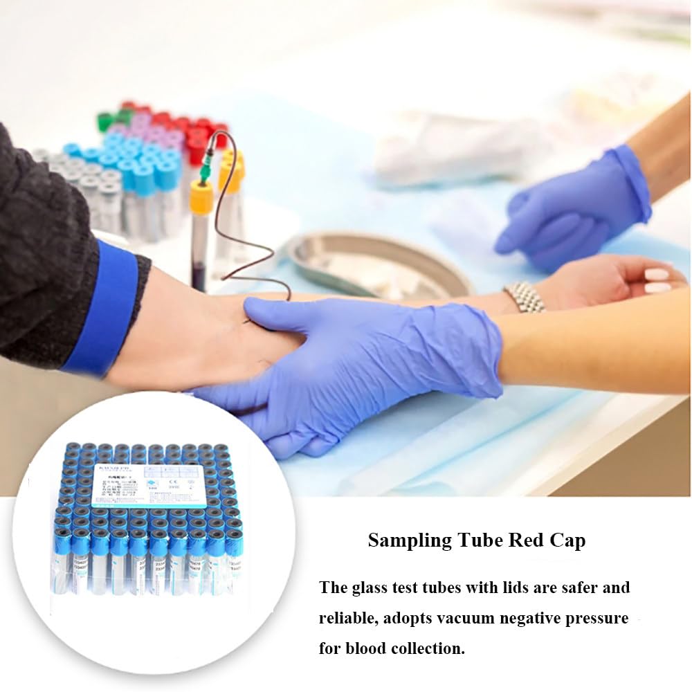 Tubo desechable de recogida de sangre, citrato de sodio 1:9, presión negativa, 5 ml, 100 unidades para recoger muestras de sangre