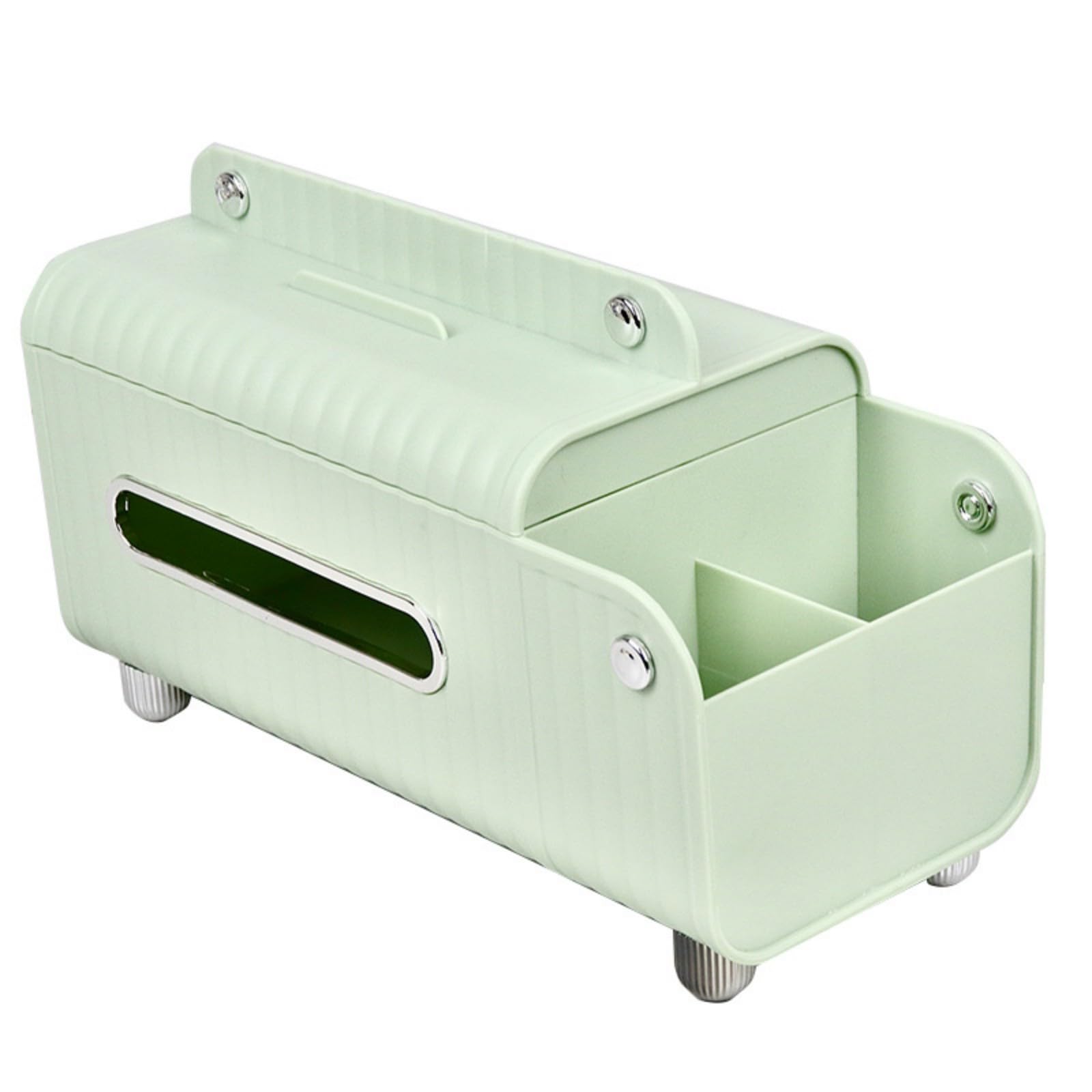 Tsophreniq Tissue Dispenser Tissue Paper Holder with Utility Compartment for Accessories Storage Waterproof Napkin Holder