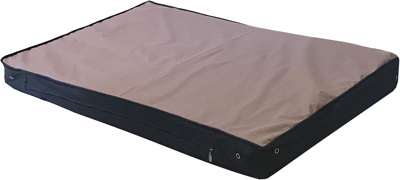 Strong Tough Oxford Waterproof Orthopedic Cool Gel Memory Foam Pet Bed with Internal Cover for Small to Extra Large Dog (48x30x4 inches XL, Brown)