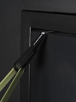 Gymreapers Resistance Band Handle/Door Anchor Combo - Exercise Band at Home Workout - (1 Pair of Handles) - Used with Any Resistance Bands for Men and Wome