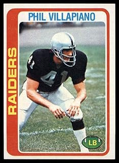 1978 Topps # 149 Phil Villapiano Oakland Raiders (Football Card) EX Raiders Bowling Green