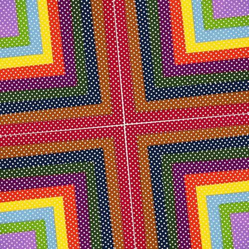 Image of 4 inchx4 inch 200pcs Cotton Fabric Squares for Sewing Quilting Supplies-Polka Dot | Good quality wonderful colors beautiful patterns soft and sturdy 100% cotton fabric squares perfect for quilting projects