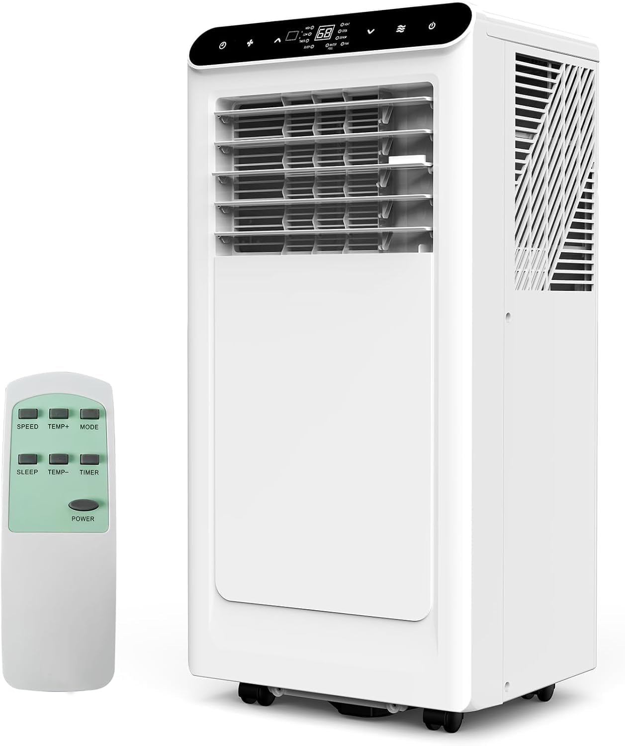 GarveeLife Portable Air Conditioners, 10,000 BTU for Rooms up to 450 Sq.Ft., Smart Compact AC Unit with Cooling, Dehumidifier, Fan, Remote Control and Window Kit, White