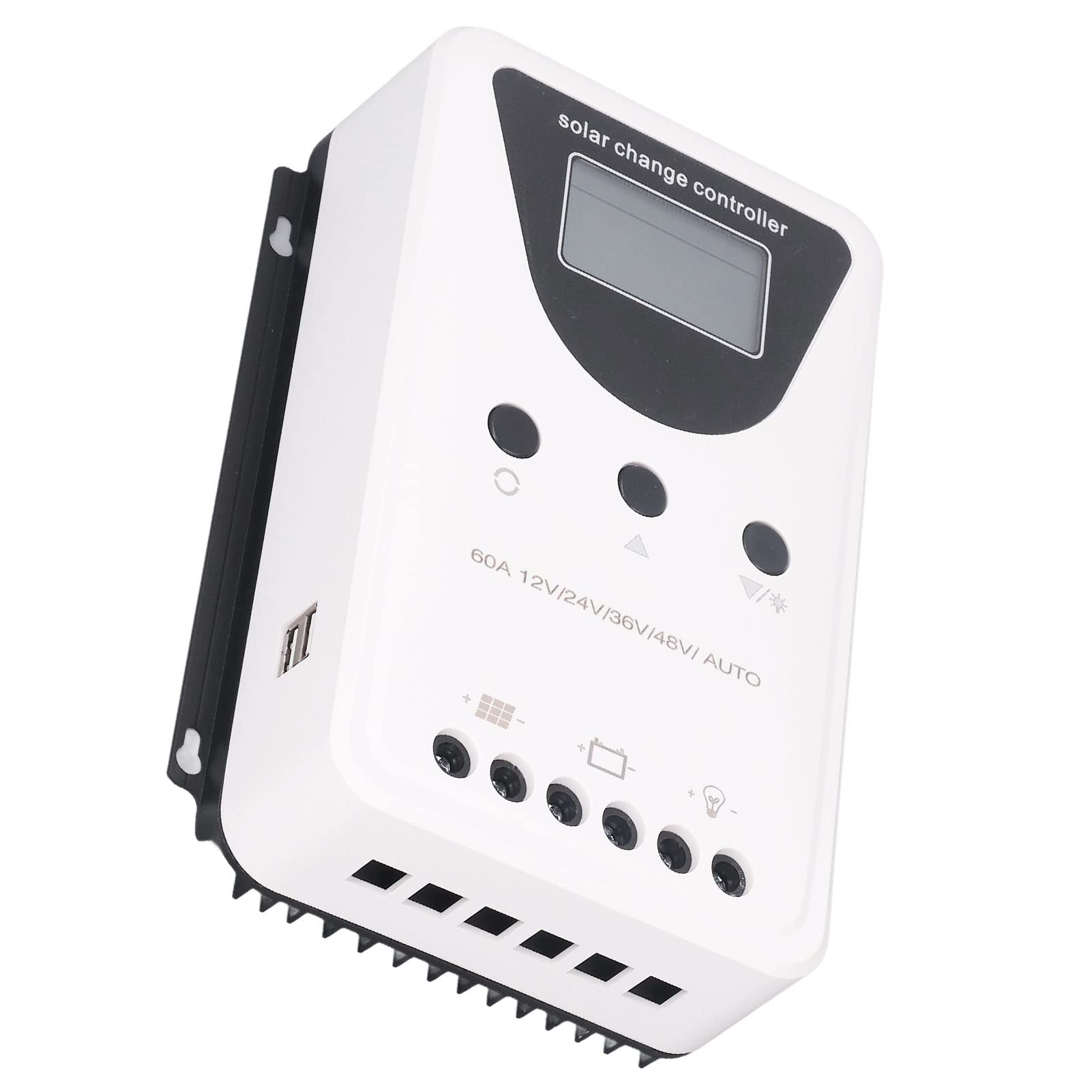 Controlador de Carga Solar MPPT Controlador de Panel Solar de 12 V-48 V Reconocimiento automático Controlador de Carga de Carga Segura de 4 etapas para una protección Integral del 80A