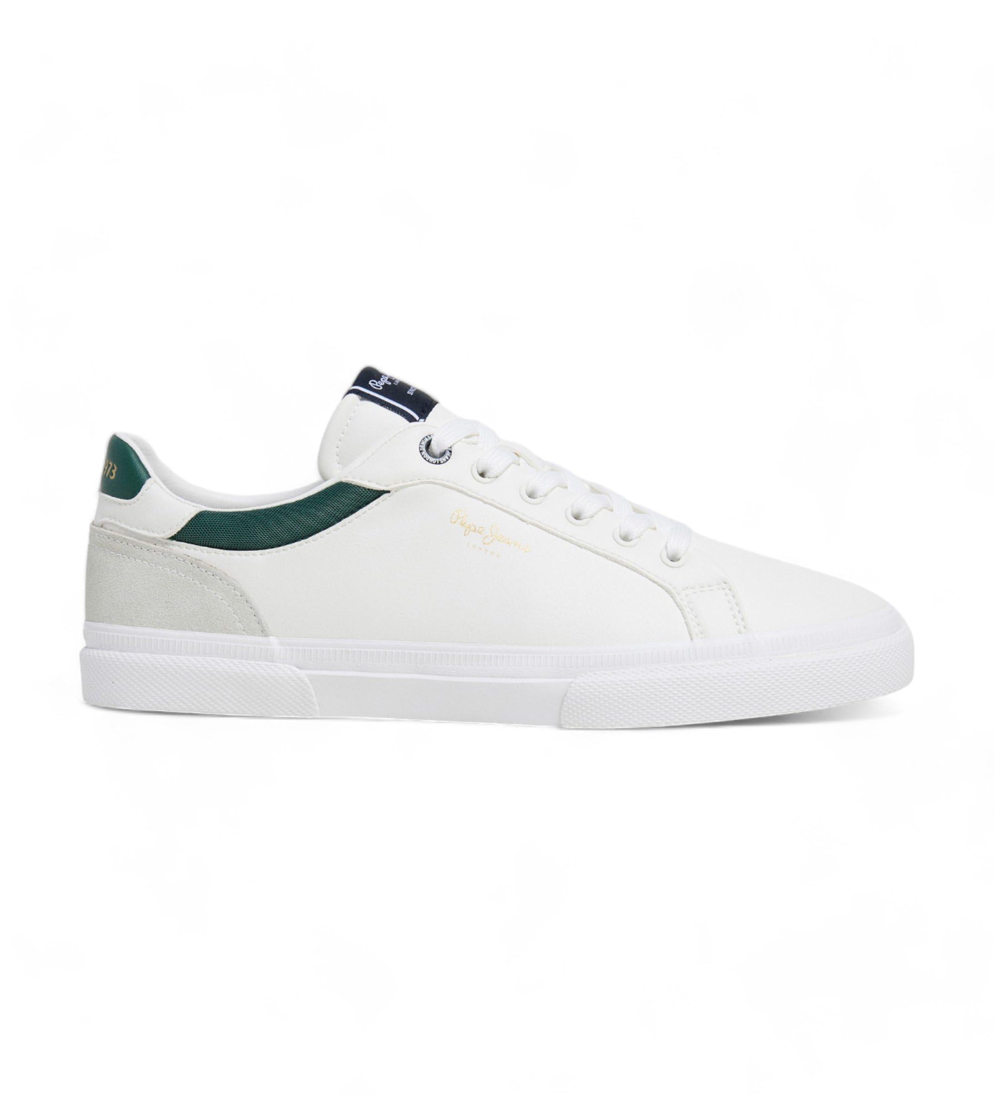 Pepe Jeans Men's Kenton Court M Sneaker, Green (Ivy Green), 8