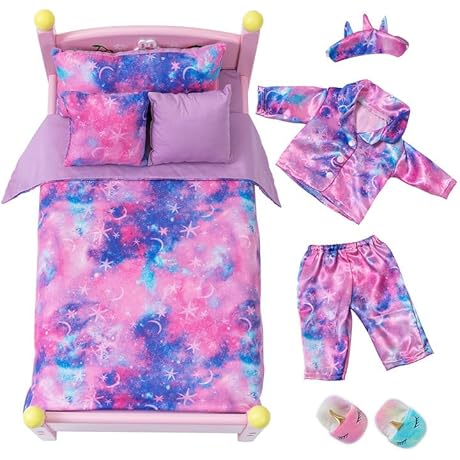 8 PCS Doll Bed Accessories for 18 Inch Girl My Generation