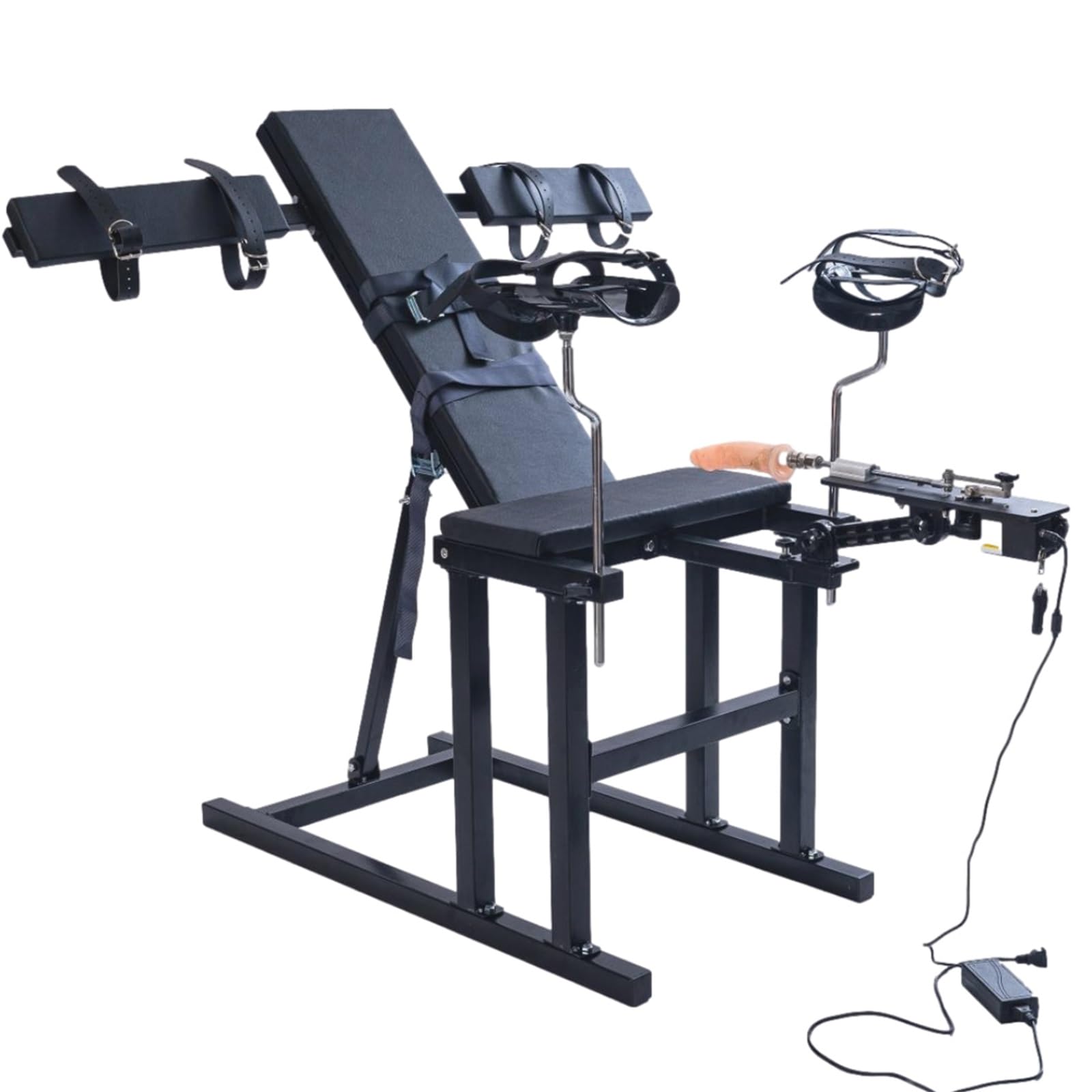 BDSM Sex Stuhl Massagestuhl Mit Sexmaschine 2 In 1 Neuer Verstellbare Sex Möbel Folter Strafbock Bondage Sm Stuhl Handschellen Fußfesseln Fesseln Set SM Erotisches Sexspielzeug
