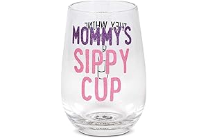 Enesco Our Name is Mud Mommy's Sippy Cup Stemless Wine Glass