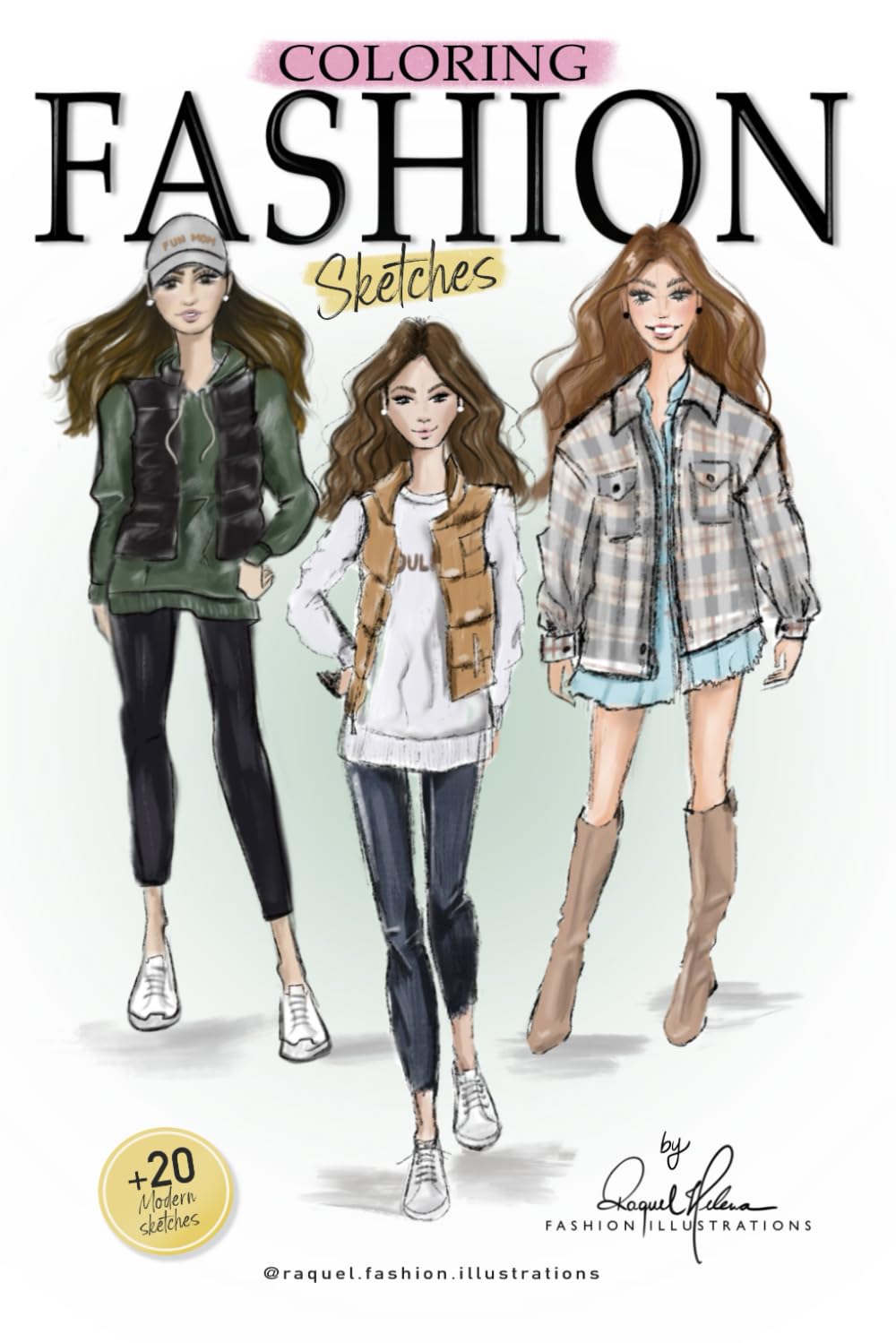 Fashion Sketches Coloring Book