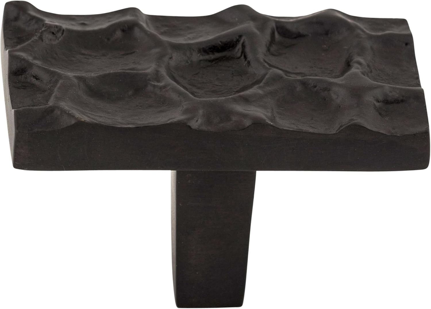 Top Knobs TK303BA Cobblestone Collection 1-7/8" Cobblestone Rectangle Knob, Brass Antique