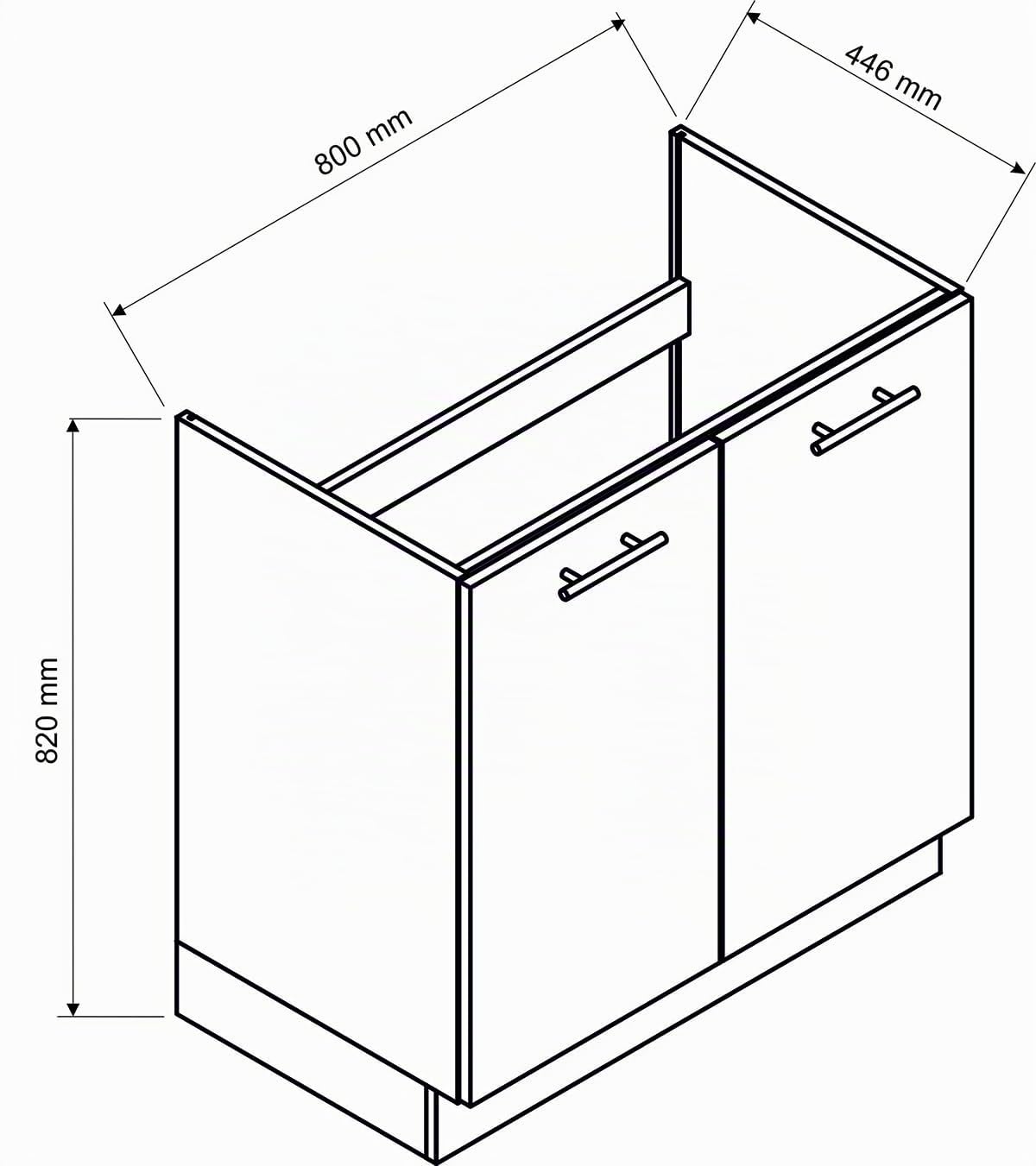 PEGANE Cuisine complète d'angle ANIA 9 éléments Couleur Graphite - Longueur 200/260 cm