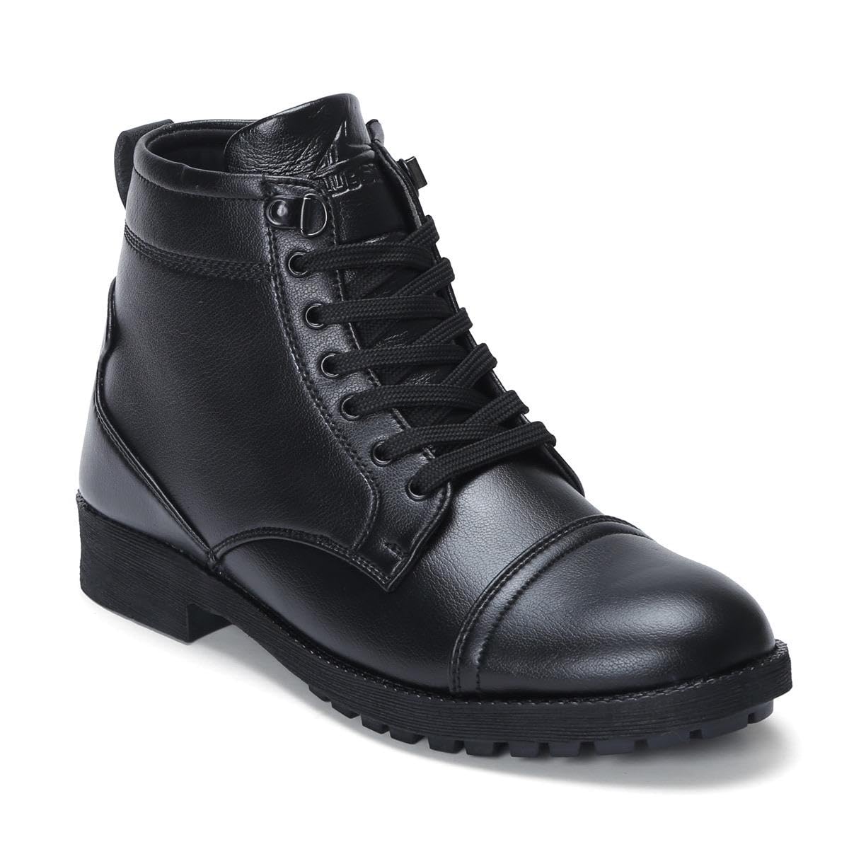 CLUB STYLE shoe for Men Side Zip Ankle Leather and lace-up Boots for Police, Commando NCC, Military, and Army (BLACK, UK Footwear Size System, Adult, Men, Numeric, Medium, 7) (B0DFMK6MBM) Amazon Price History, Amazon Price Tracker