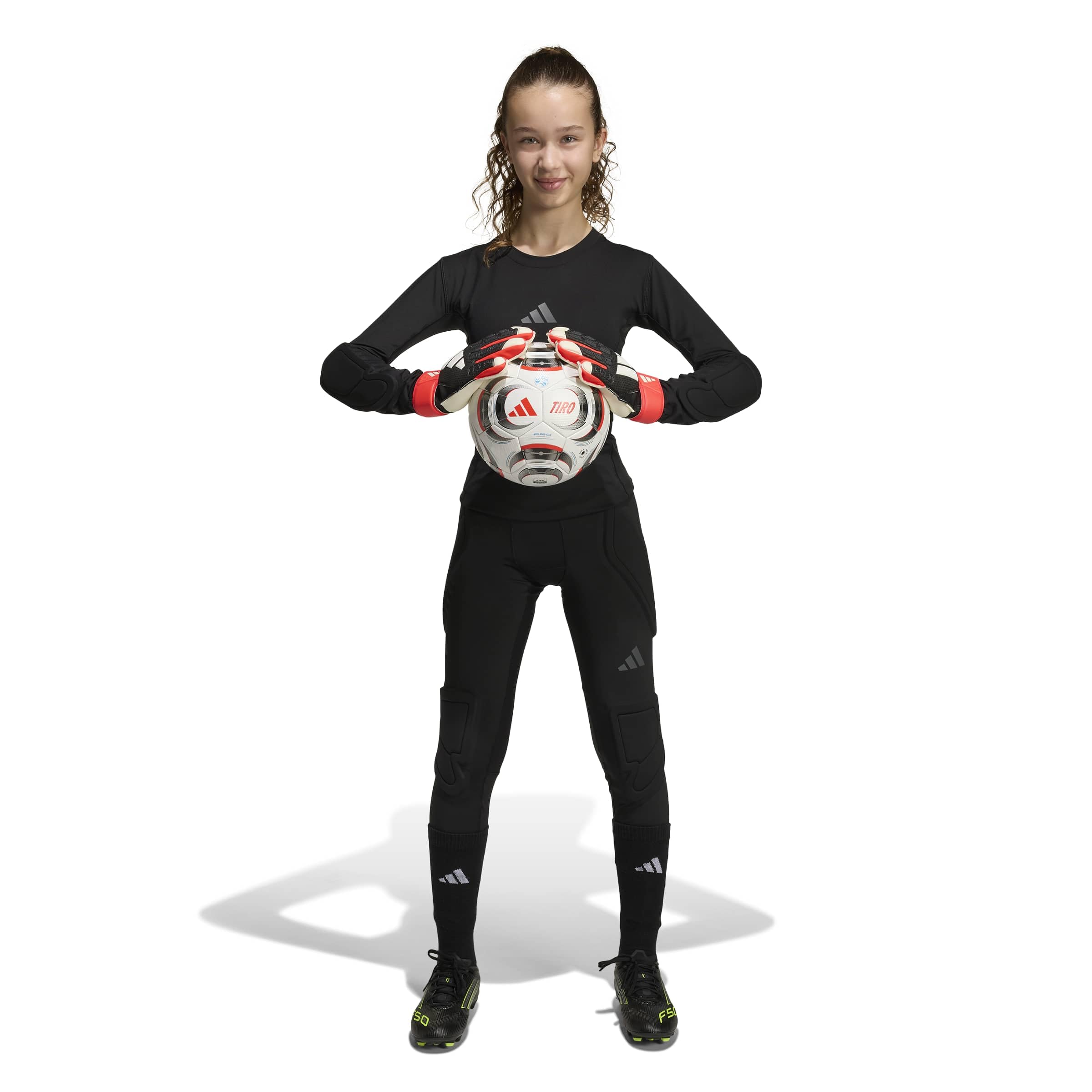 adidas Unisex Kinder Strumpfhose Padded Goalkeeper Baselayer Long Tight Kids