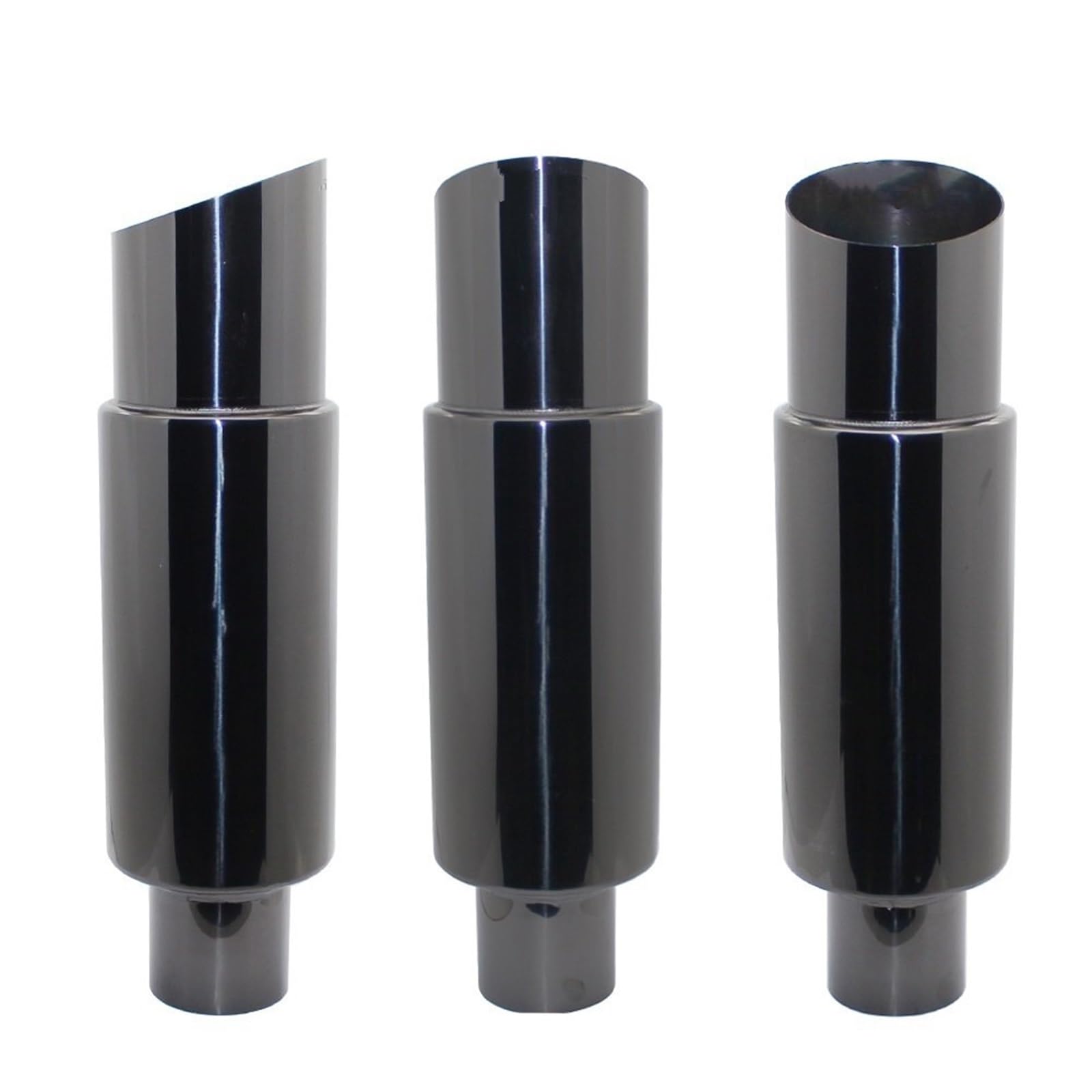 Tłumik układu wydechowego Tłumik rury wydechowej samochodu Rura wydechowa Uniwersalny interfejs ze stali nierdzewnej 51 57 63 MM Koniec układu wydechowego(007 blue 57mm)
