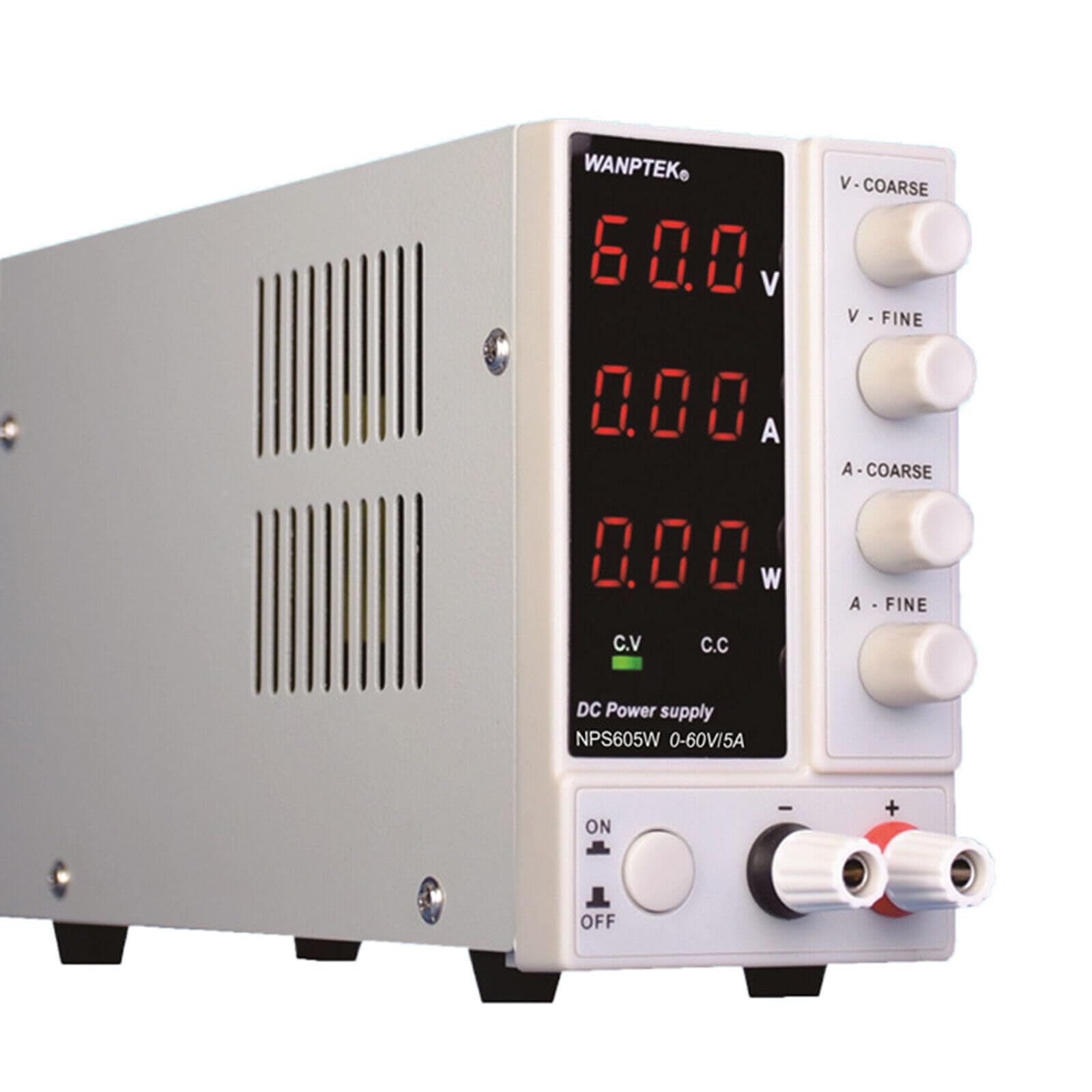 Labornetzteil (0-60V,0-5A), Verstellbares,DC Regelbar Netzgerät mit 4-stelliger LED-Anzeige, 300W-NPS605W