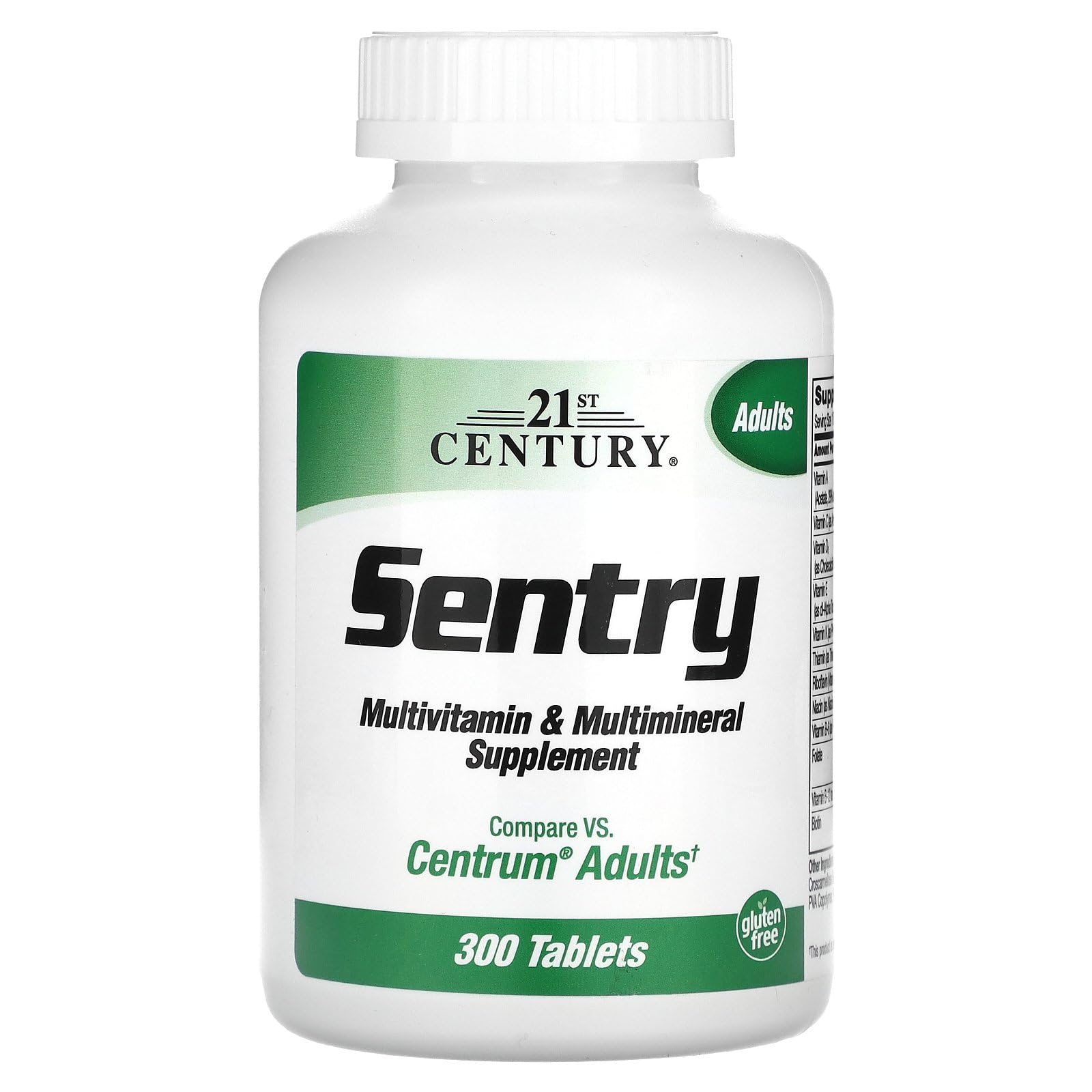 21st Century Sentry Multivitamin & Multimineral Tabs: Comprehensive Daily Support (300 Count)