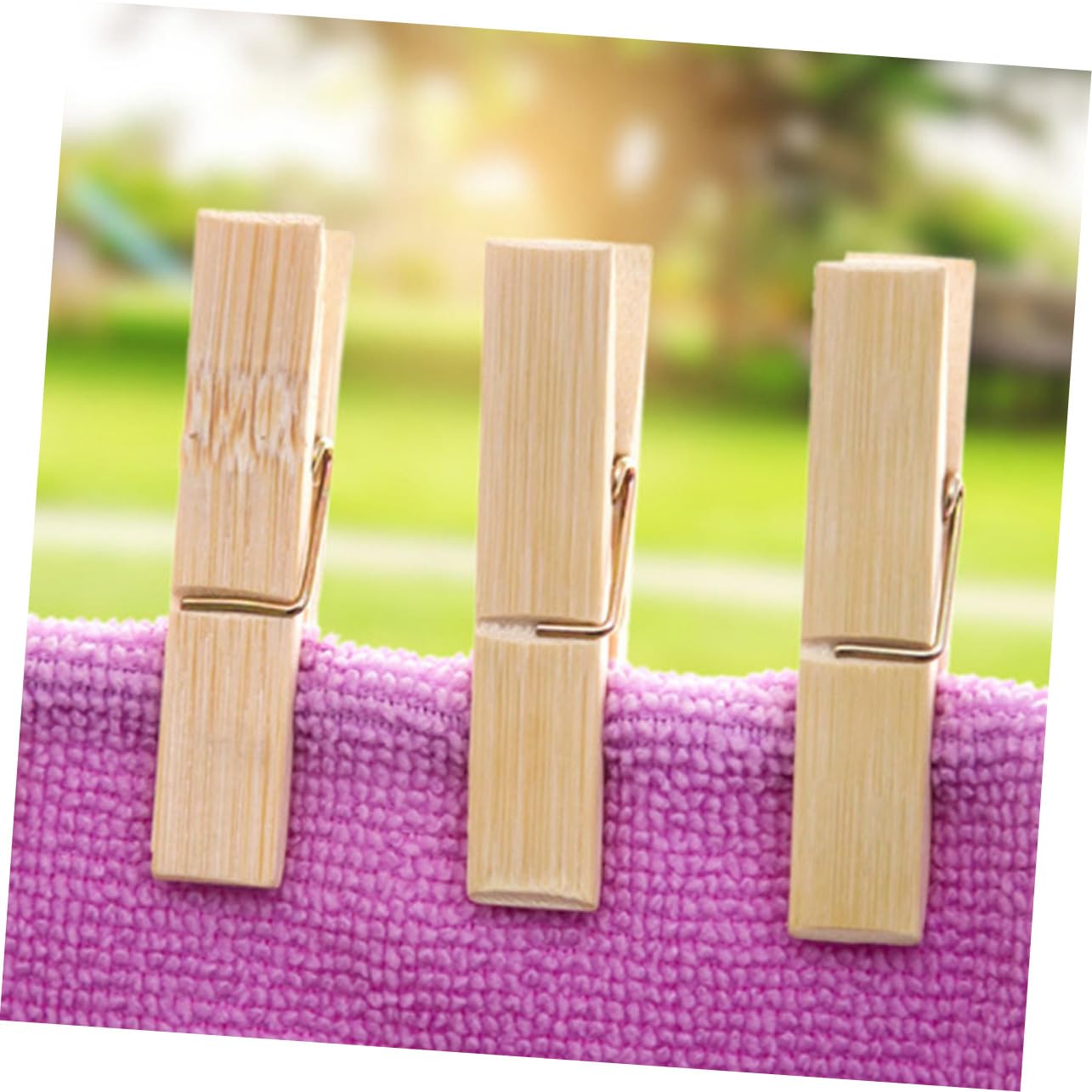 Mollettine in Legno Beige 100 Pezzi, Clip per Bucato | Fissaggio Saldo, Profilo Liscio, Facili da Riporre e Trasportare, Formato Compatto per Uso Quotidiano