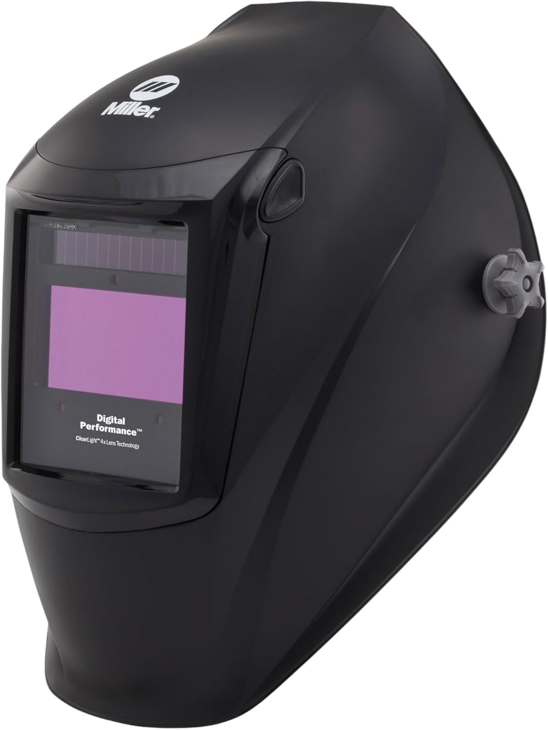 Miller Digital Performance Auto-Darkening Welding Helmet with ClearLight 4x Lens - MIG TIG Grinding Mask for Pros, Black