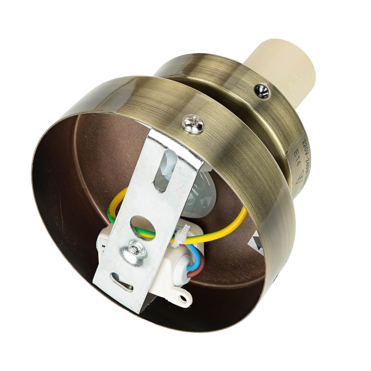 Licht-Erlebnisse Plafoniera da bagno sfera in metallo vetro in ottone 1x G9 variabile bagno corridoio interno lampada da soffitto illuminazione senza tempo compatta