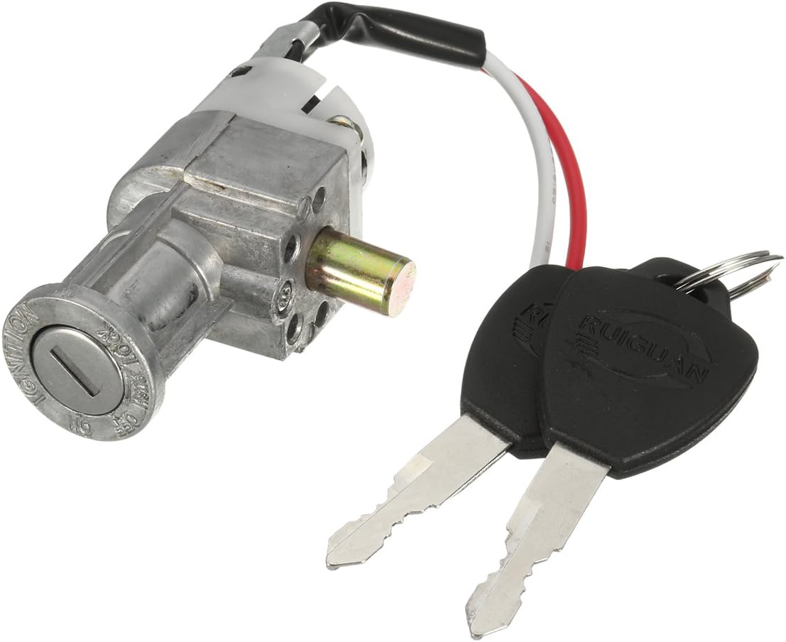 MOMOALA Alamor Battery Chager Mini Lock with 2 keys compatible with Motorcycle Electric Bike Scooter E-bike