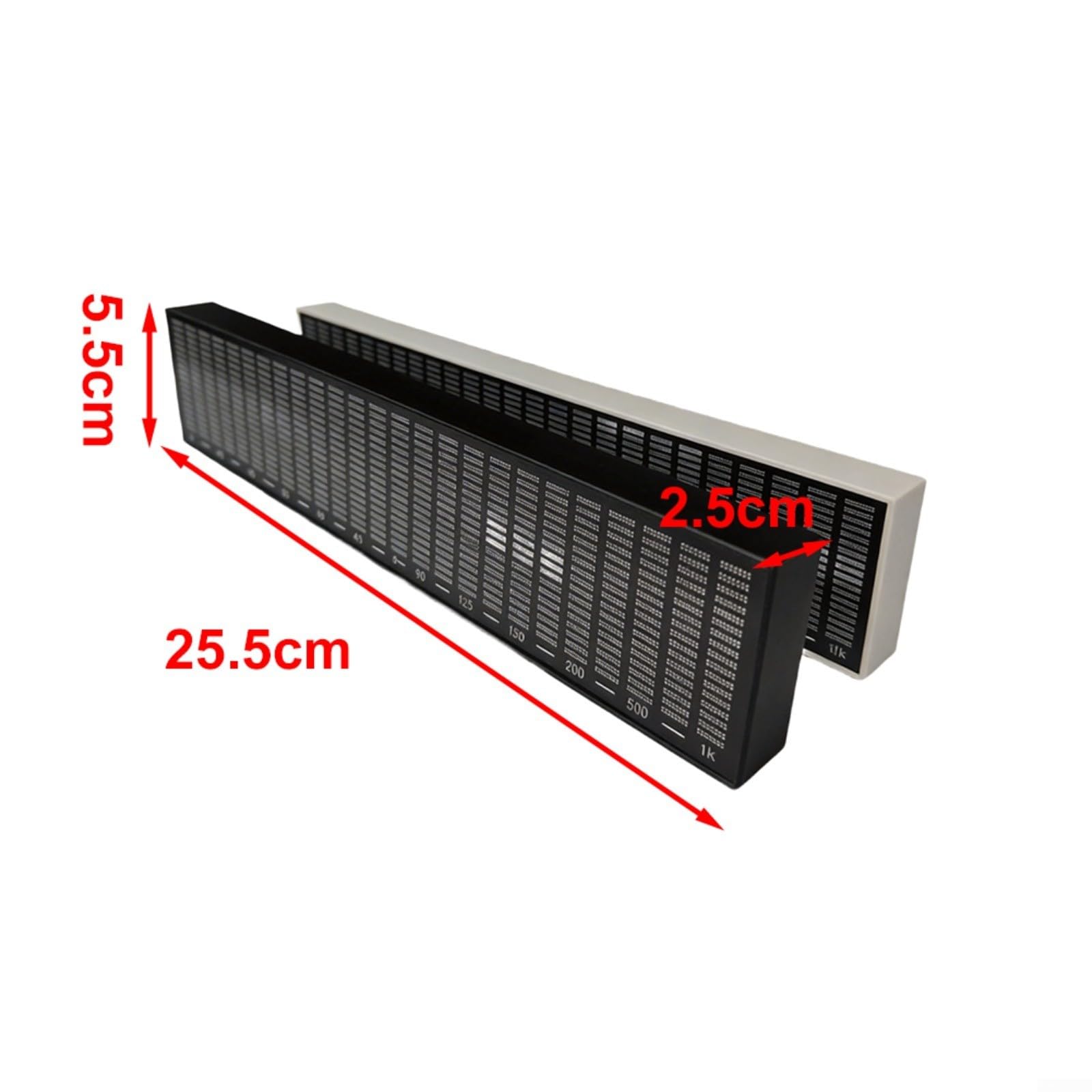 LED Audio Display Musica Ritmo Luce Con Microfono USB 6 Modalità Luminosità Regolabile Per Auto Per Decorazione Camera Gaming Camera 3D Bianco Nero 25,5 Cm(Black Casing)