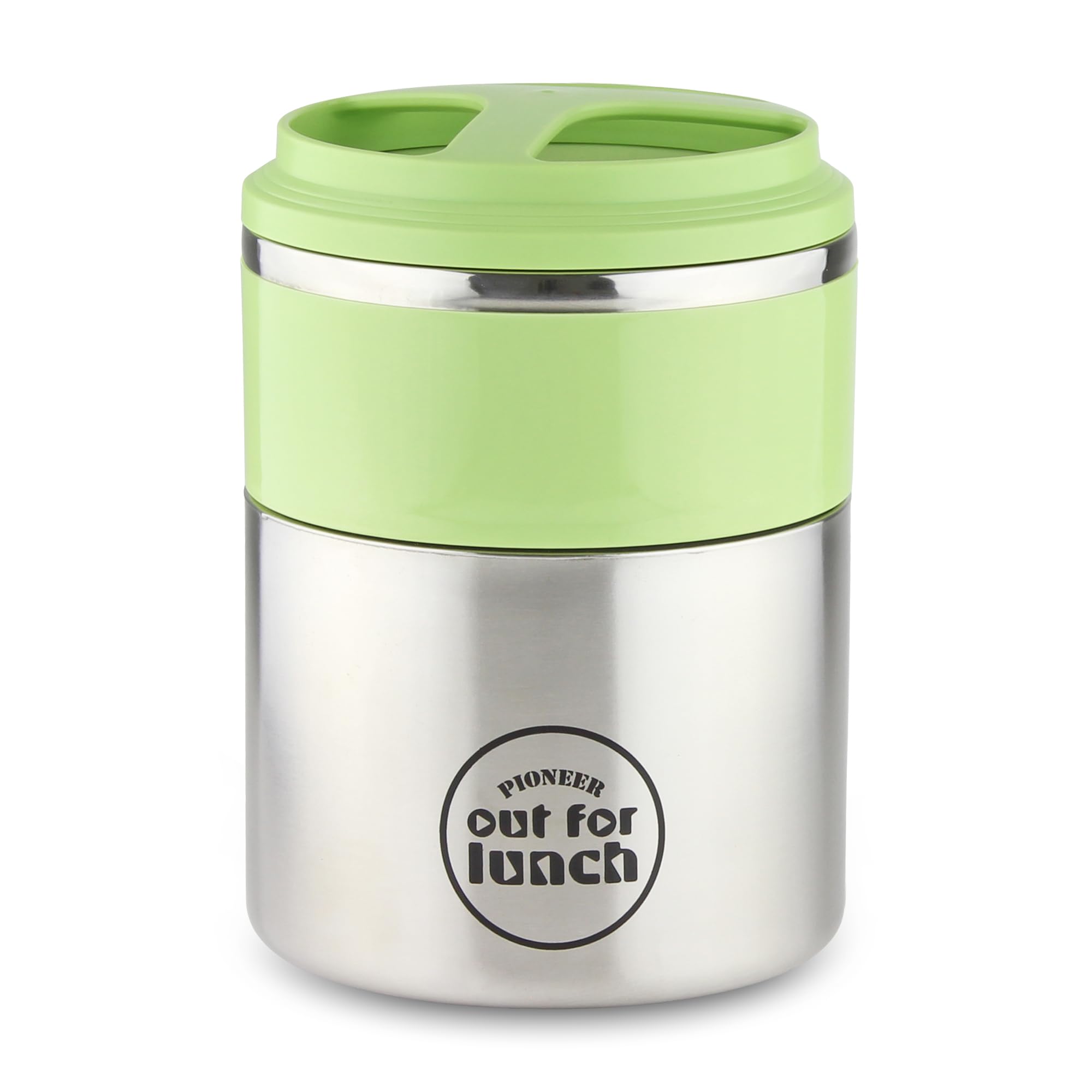Pioneer - Vacuum Insulated Lunch Box - 1.5L - Green - Stainless Steel