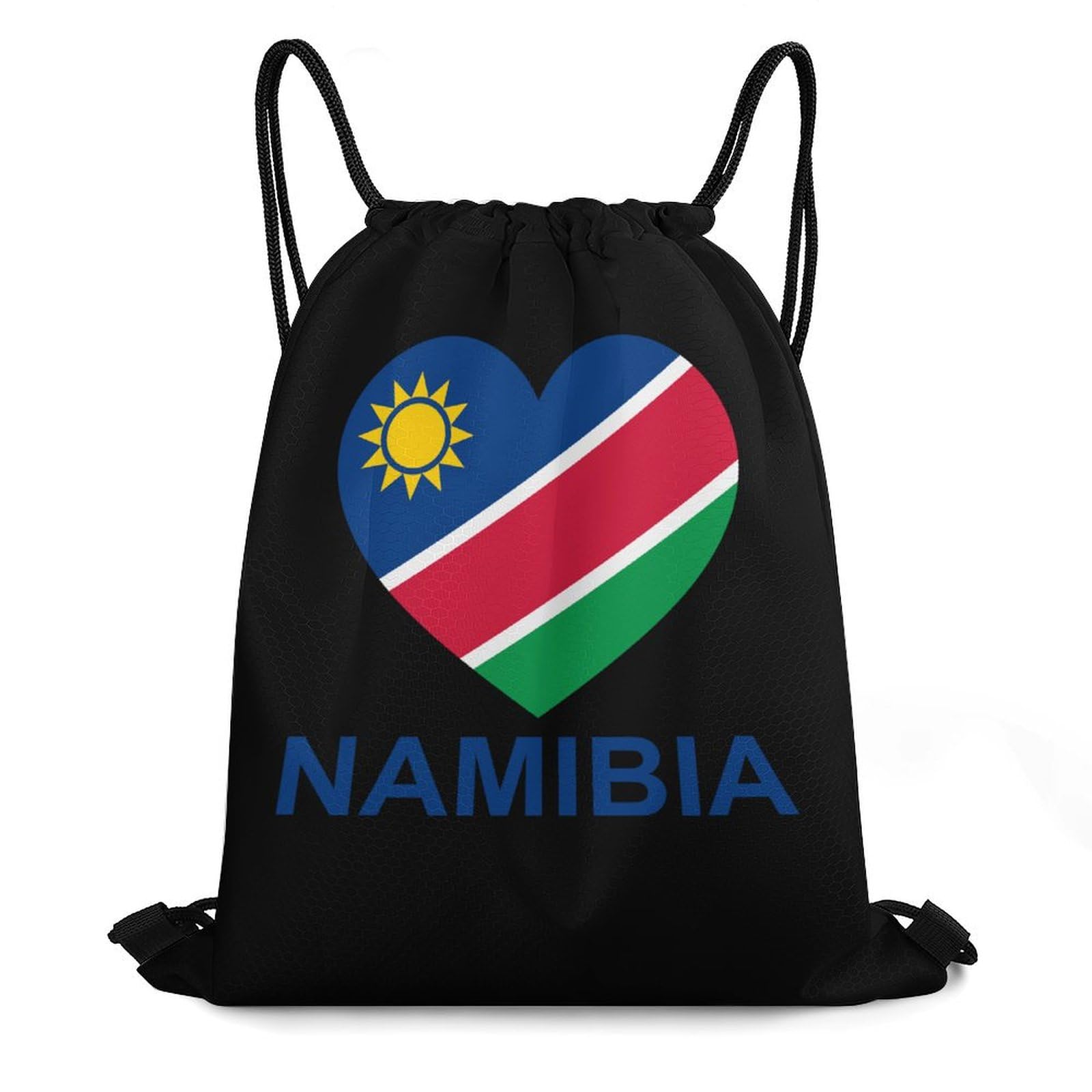 Love Namibia Drawstring Backpack Durable Sport Gym Bags Daypack for Men Women 35 * 42cm