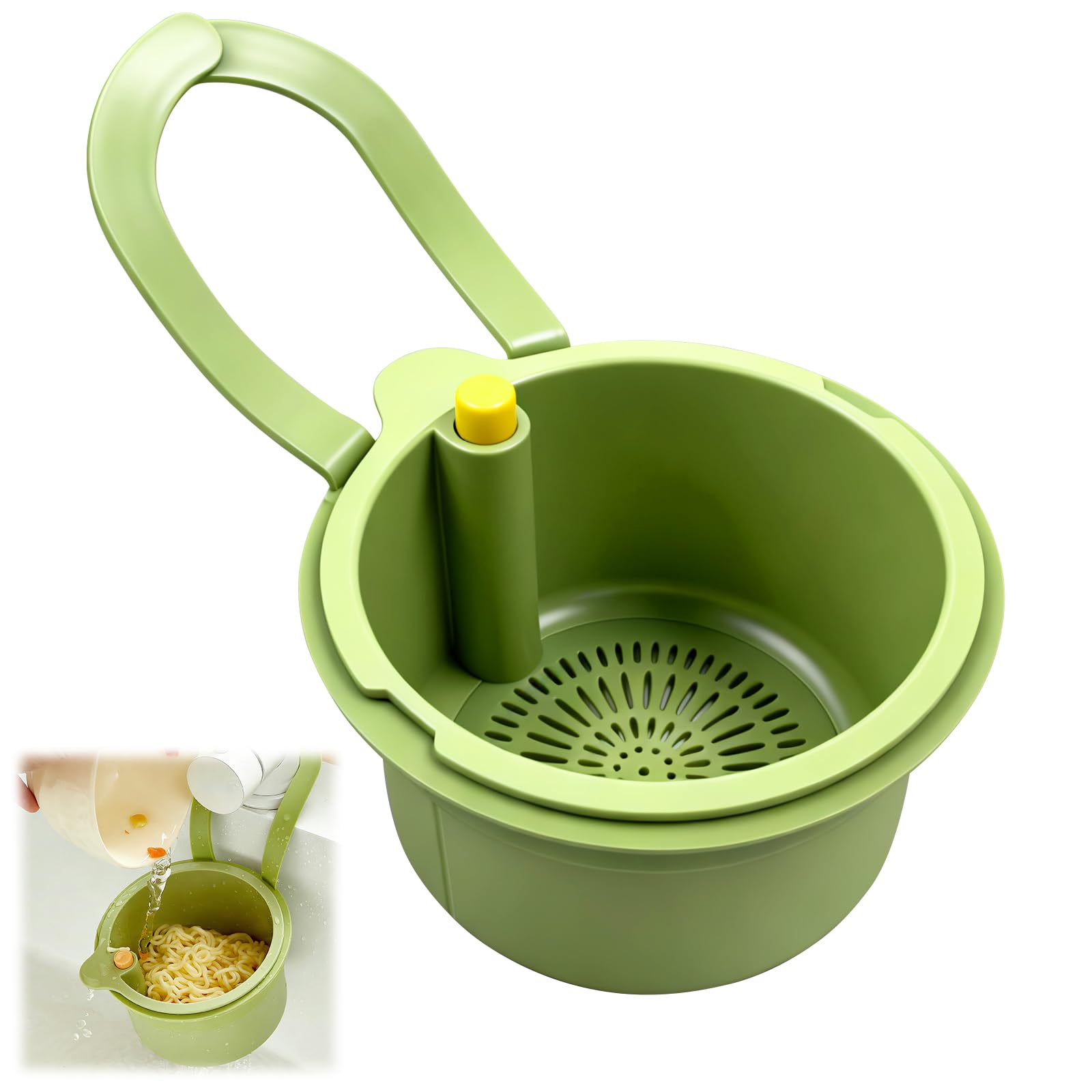 Scolapiega Pieghevole Jiadiru Per Cucina - Cestello Di Scarico Retrattile In PP E TPR, Adatto A Lavello, 39x26x13 Cm, Rosso