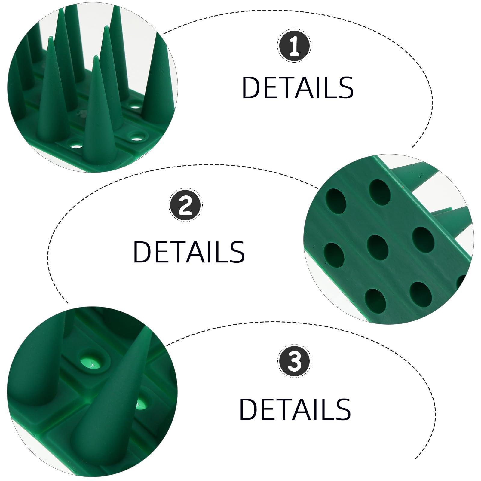 Alasum Dissuasori per Piccioni in Plastica 10 Set per Recinzioni e Superfici Curve Anti Uccelli Sicuri e Facili da Installare per Giardino e Balcone