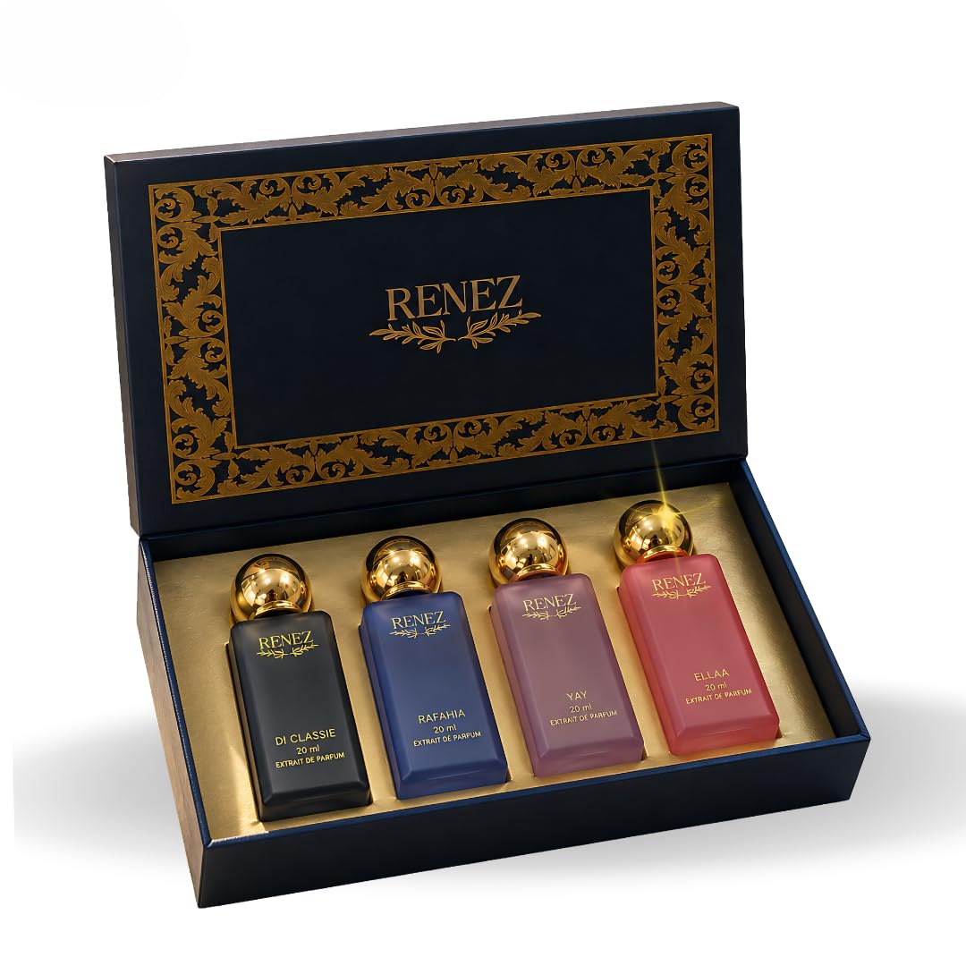 Renez Luxury Extrait De Parfum Gift Set, 4 Signature Scents, Di Classie, Rafahia, Yay, Ellaa, 20ml Each-picture-16