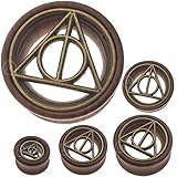 Pair 2g(6mm) to 1 3/16 (30mm) Organic wood ear plugs MoDTanOiz