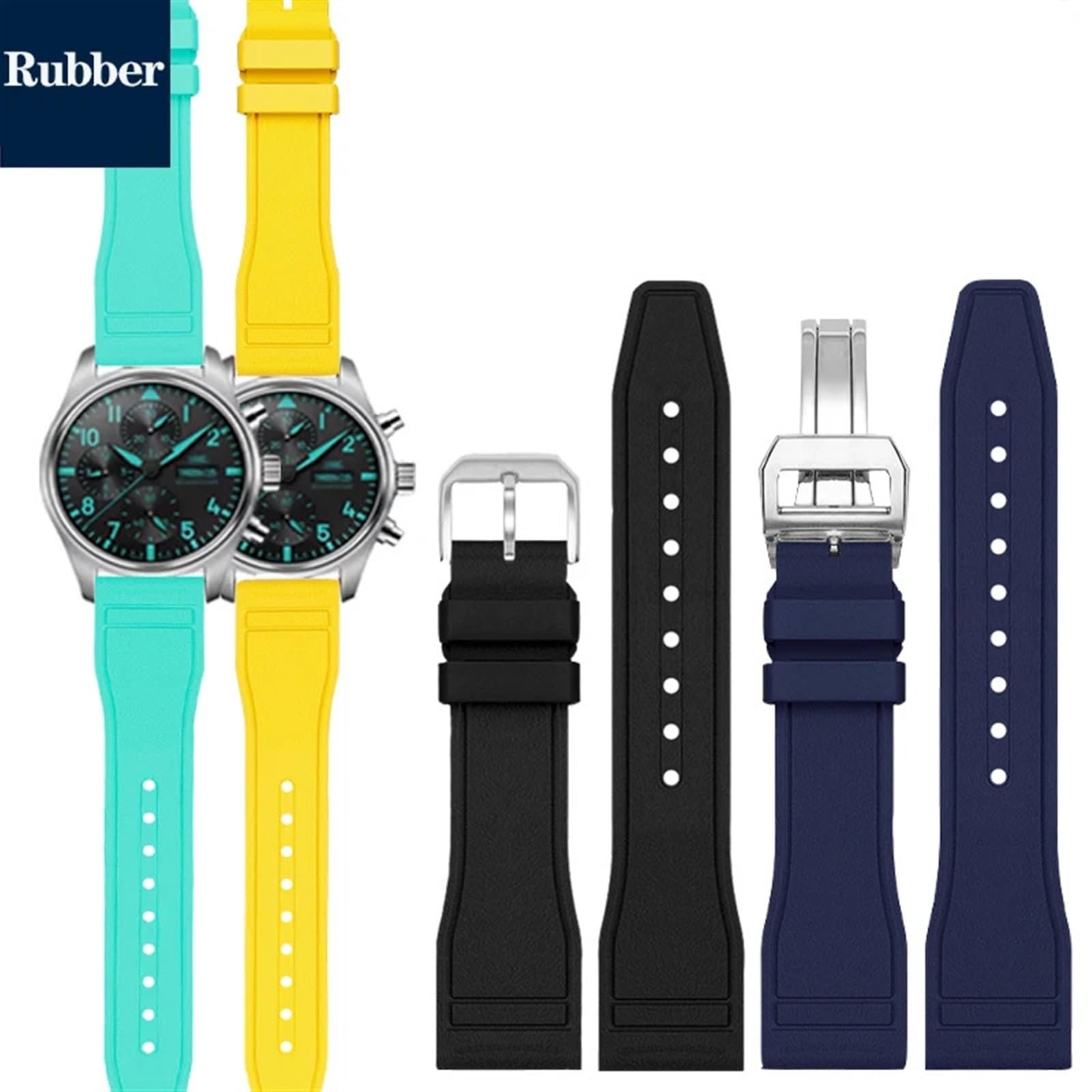 cinturino per orologio, Orologio in gomma, cinturino sportivo impermeabile