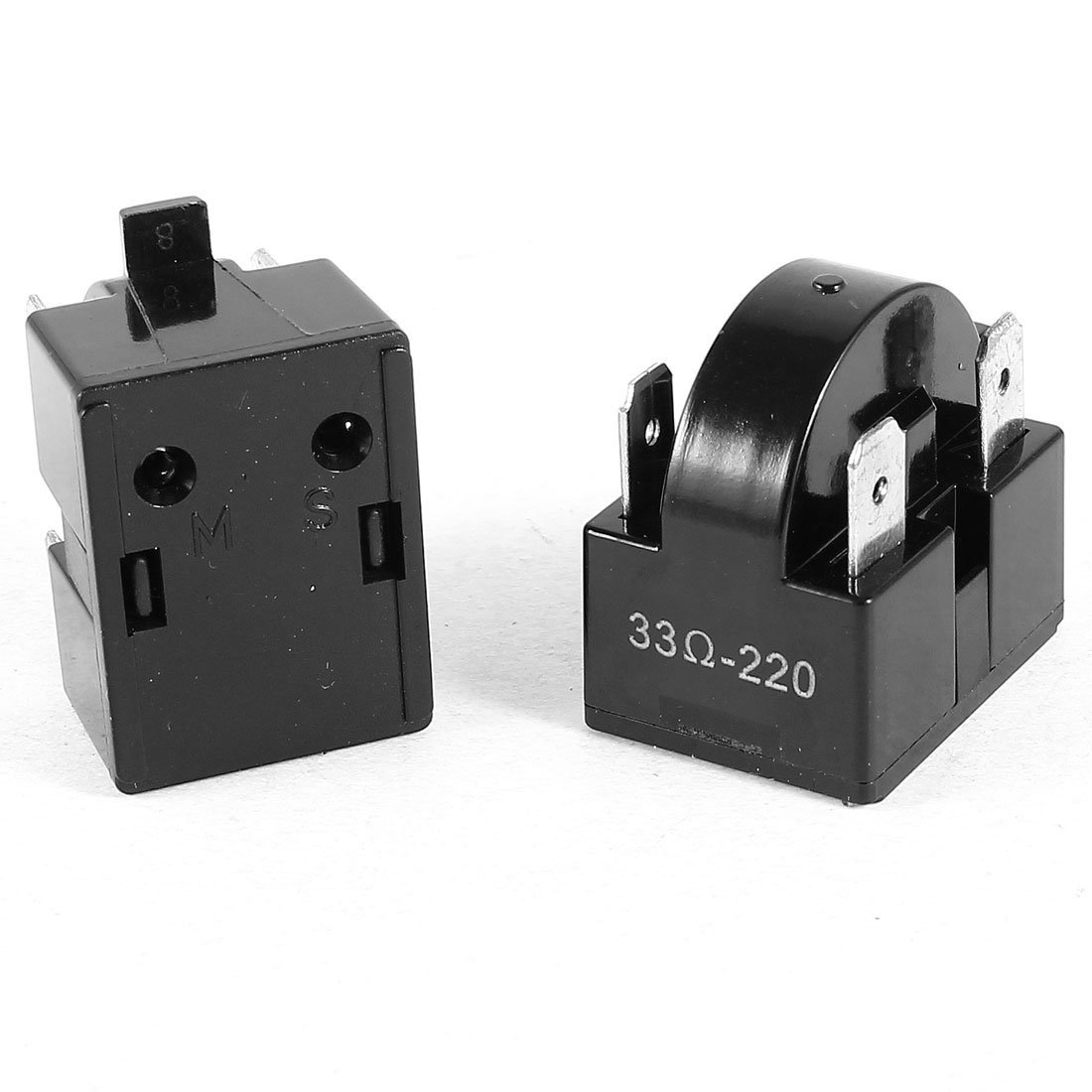 STORE99® 33 Ohm Shell 4Pins Refrigerator PTC Starter Relay 2 Pcs