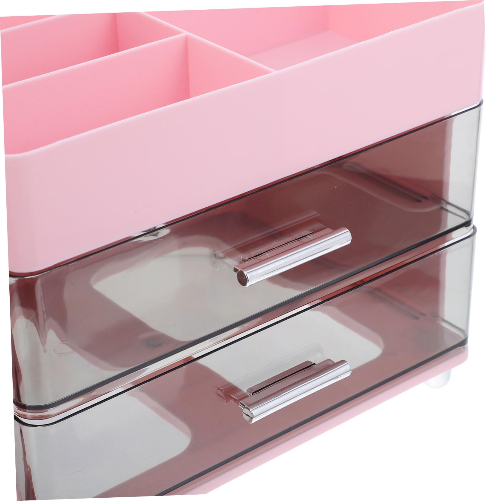 Organisateur Maquillage Cosmétique Rose Grosse Capacité, Plastique