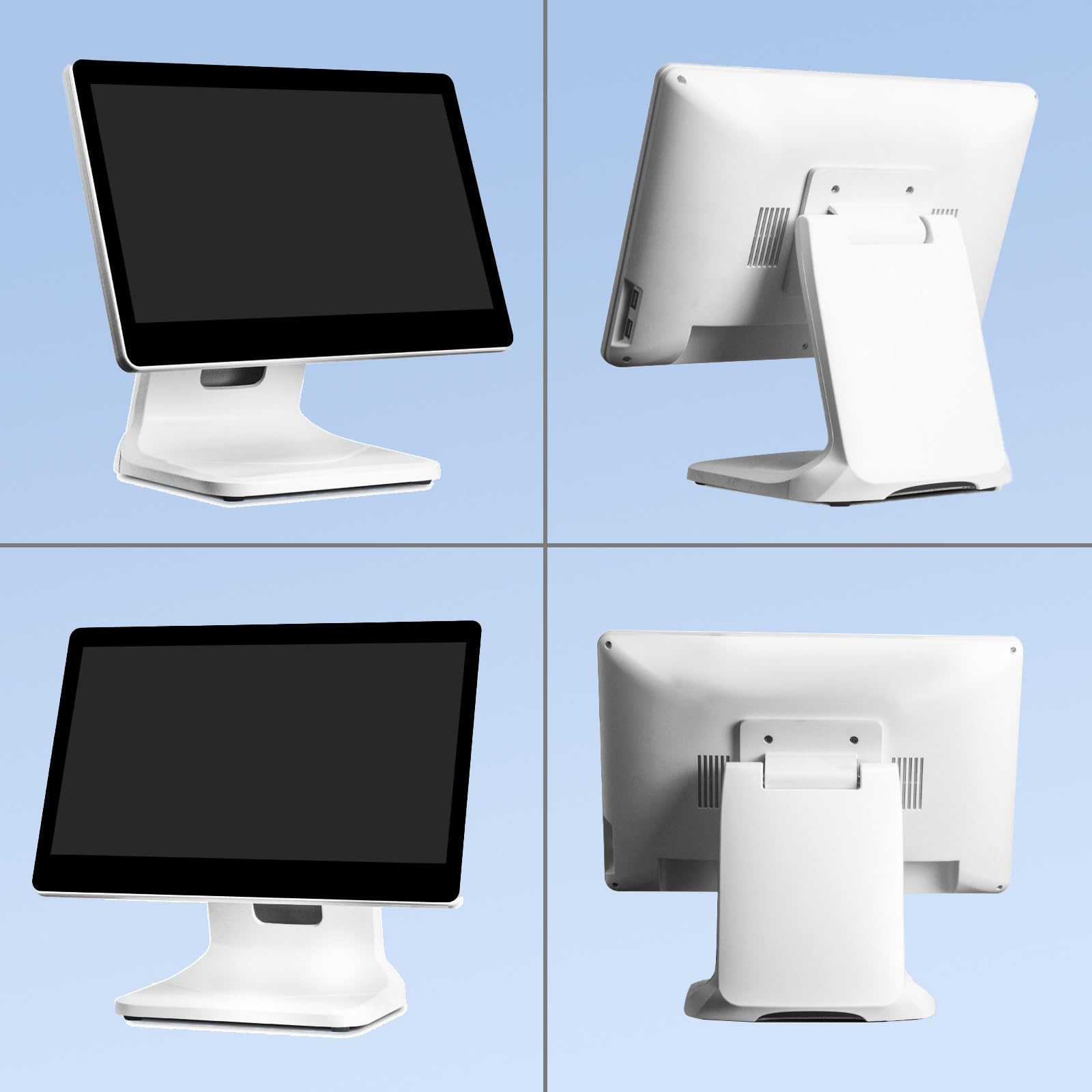 Caja Registradora, Terminal Pos con Pantalla Táctil De 15,6" para Comercio Minorista Y Restaurantes,Ángulo Ajustable con una Mano,para Comercio Minorista, Restaurante, Tienda