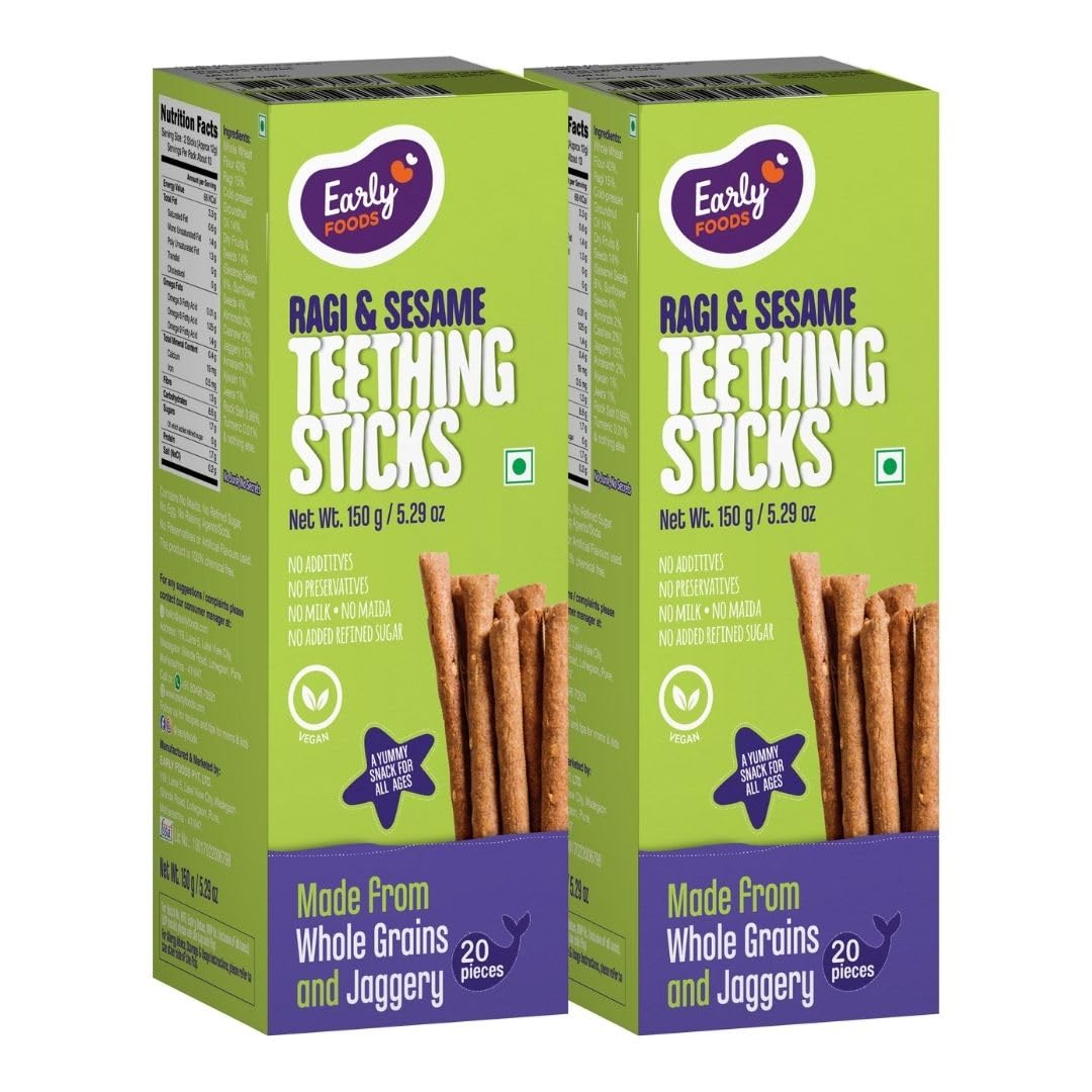 See full amazon price history chart for Early Foods - Pack of 2 : Ragi & Sesame Teething Sticks 150g Early Foods - Pack of 2 : Ragi & Sesame Teething Sticks 150g (B08WL5P5X8) Amazon Price History, Amazon Price Tracker