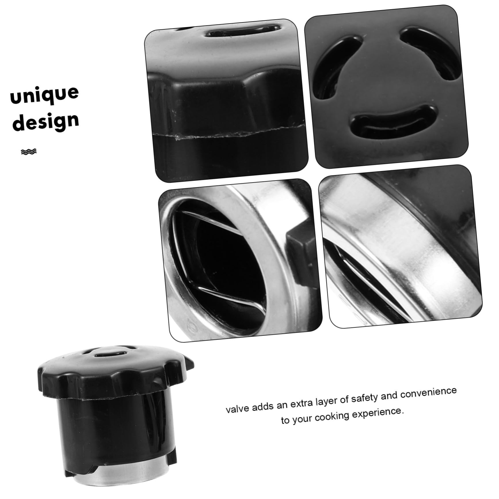 Operitacx 5 Series Accesorios De Válvula Limitantes De Presión Valvula De Seguridad para Olla A Presion Válvula De Seguridad De El Plastico Negro 2 Piezas X 5