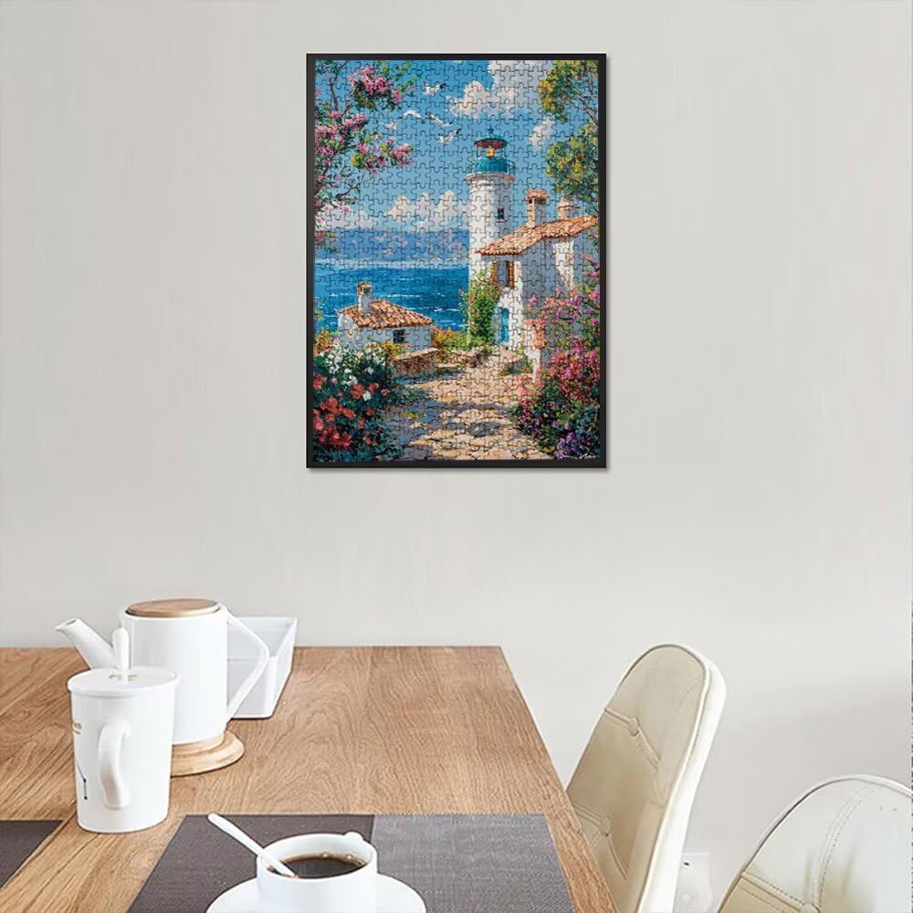 Puzzle 6000 Pezzi, Piccola Isola Gabbiani 3D Puzzle per Adulti Impegnativo, Educa Puzzles Artistico, Divertente E Stimolante Puzzles Decorativo per La Famiglia, Regalo e Decorazione Pareti DX0YL6-930