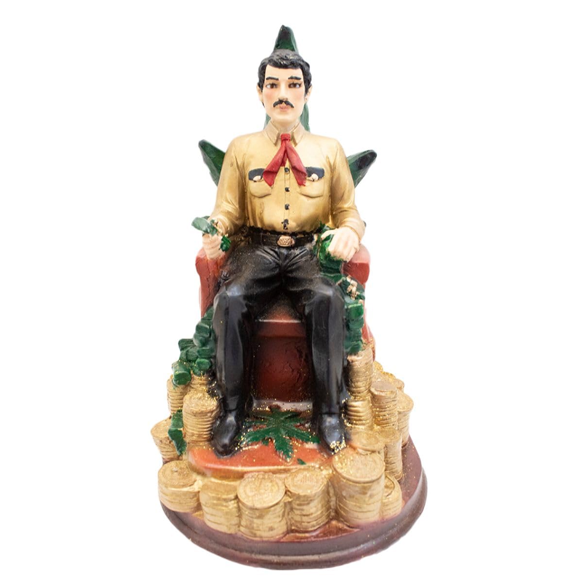 Amazon.com: Luz Maria Resin Image Jesus Malverde Sitting 30cm