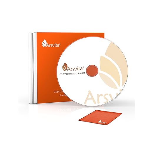 Arsvita CD Laser Lens Cleaner Disc Cleaning Set for CD/VCD/DVD Player, Safe and Effective