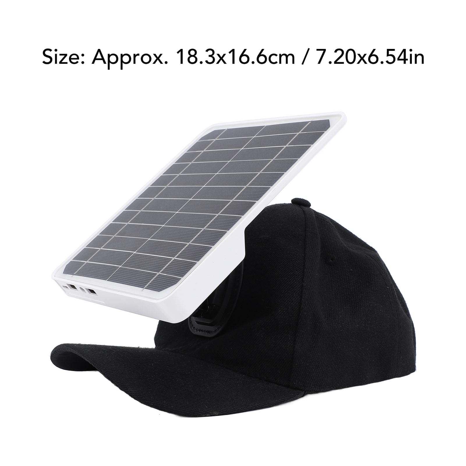 **Mtlavishness Panel Solar de 20W con Sombrero Puertos USB Duales PD Rápido**