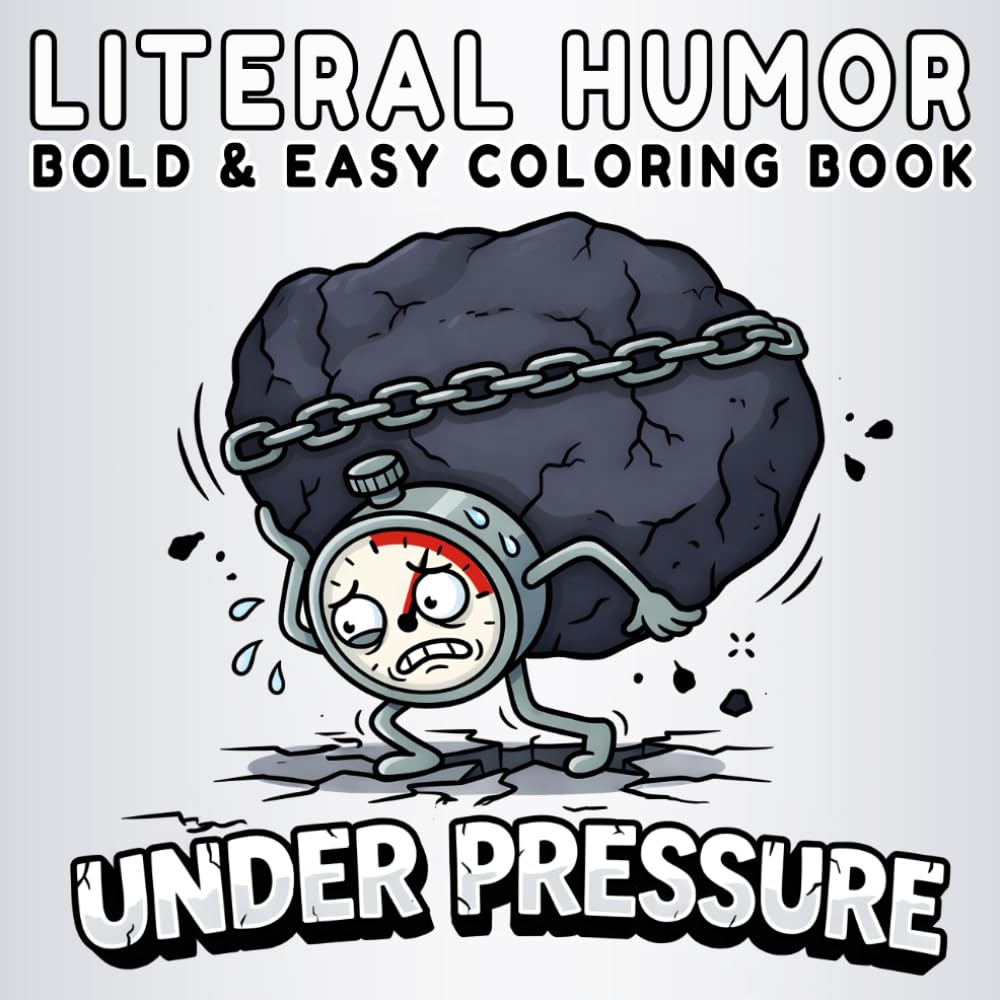 Literal Humor: Bold and Easy Coloring Book for Adults, Teens, and Seniors with Funny Literal Phrase Designs for Relaxation