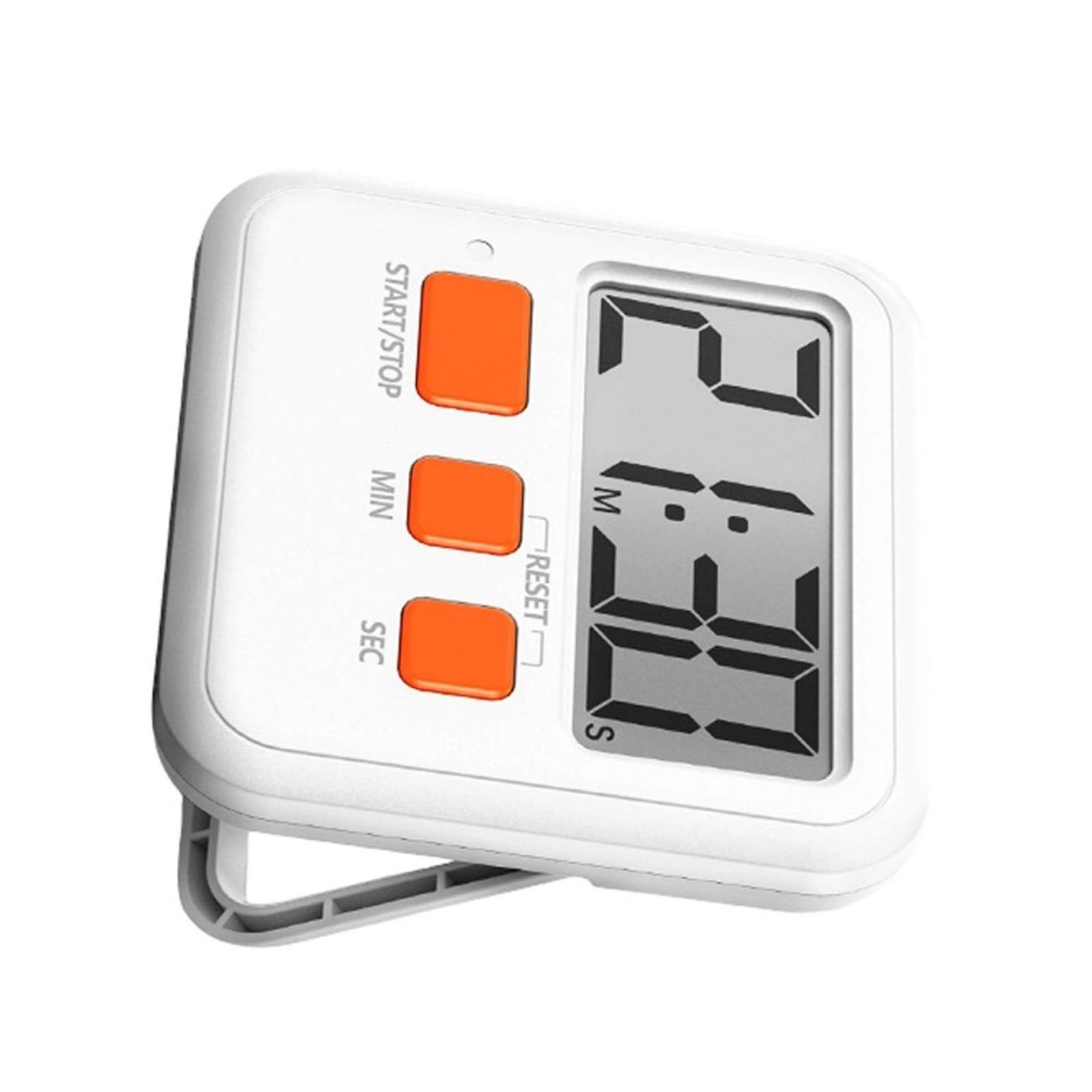 Simple Operations Compacted LCD Countdown Clock with Quiet Vibrations and Foldable Stand for Quiet Reminders Simple Operations Timer Loud Beep Reminder