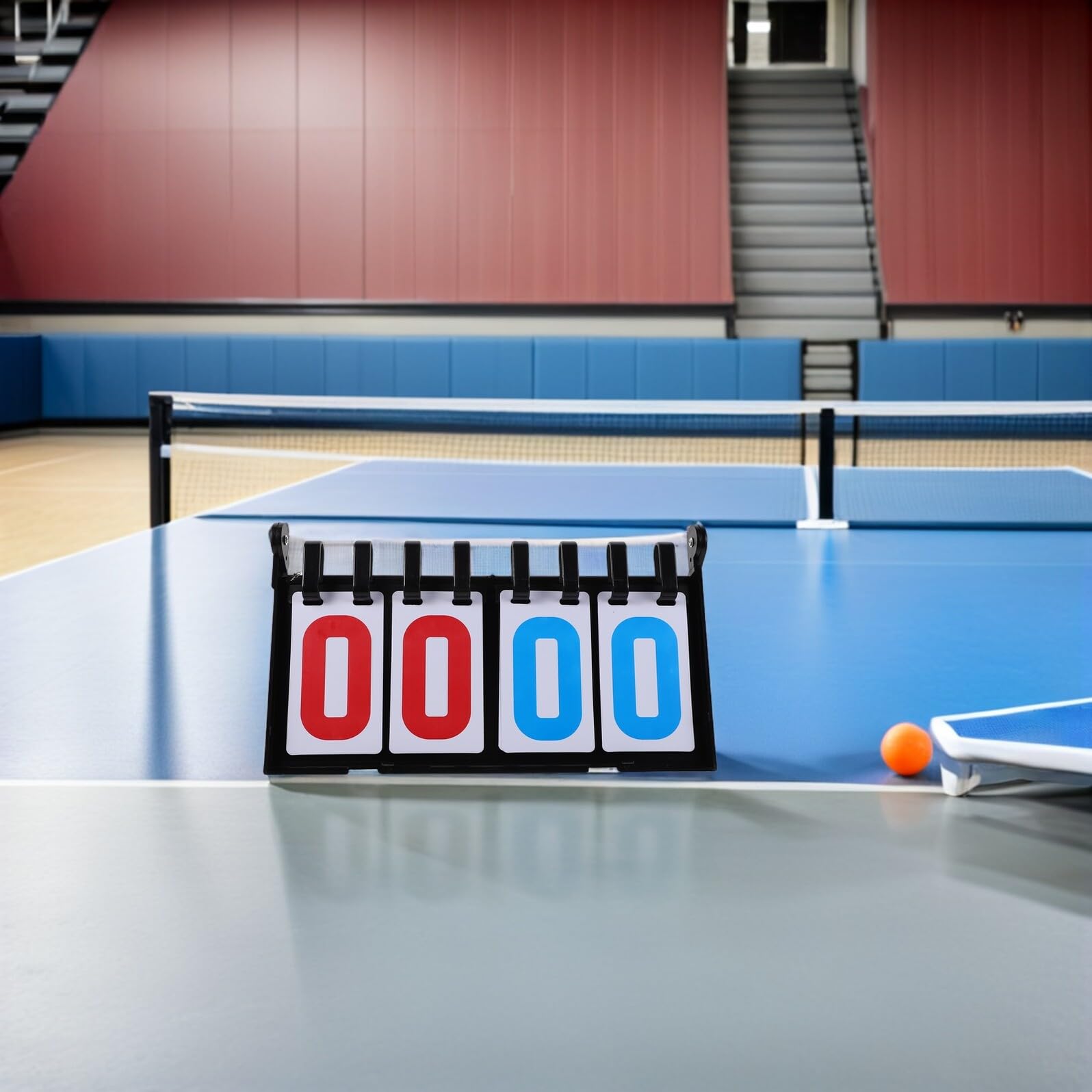 ABOOFAN Tragbare Sportanzeigetafel mit Flip Zahlen für Basketball Tennis Volleyball Baseball Billard Tischfußball Leichtes Tisch Scoreboard für Präzise Punktezählung bei Wettkämpfen und