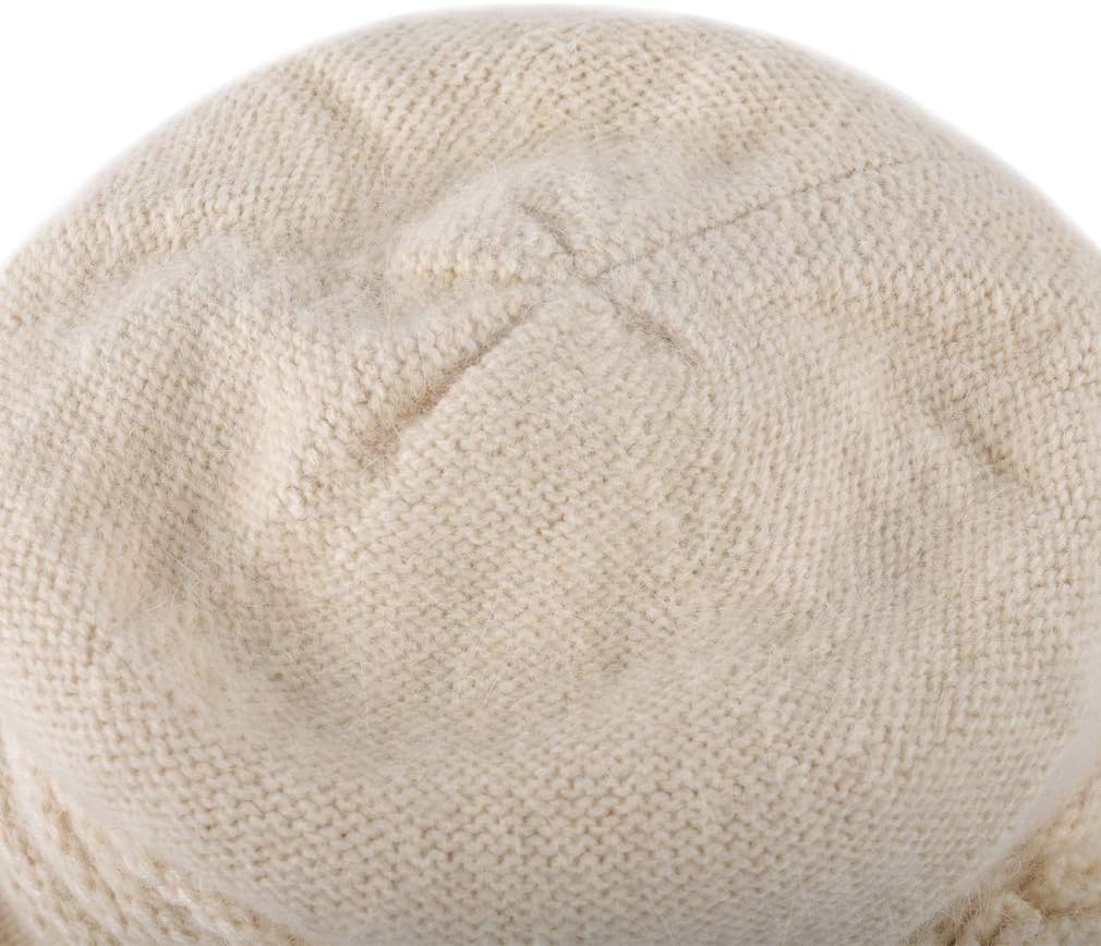 DOCILA Fashion Women Flower Cloche Caps Warm Knit Bucket Bowler Hats Vintage Wrinkled Beanie Caps - Image 7