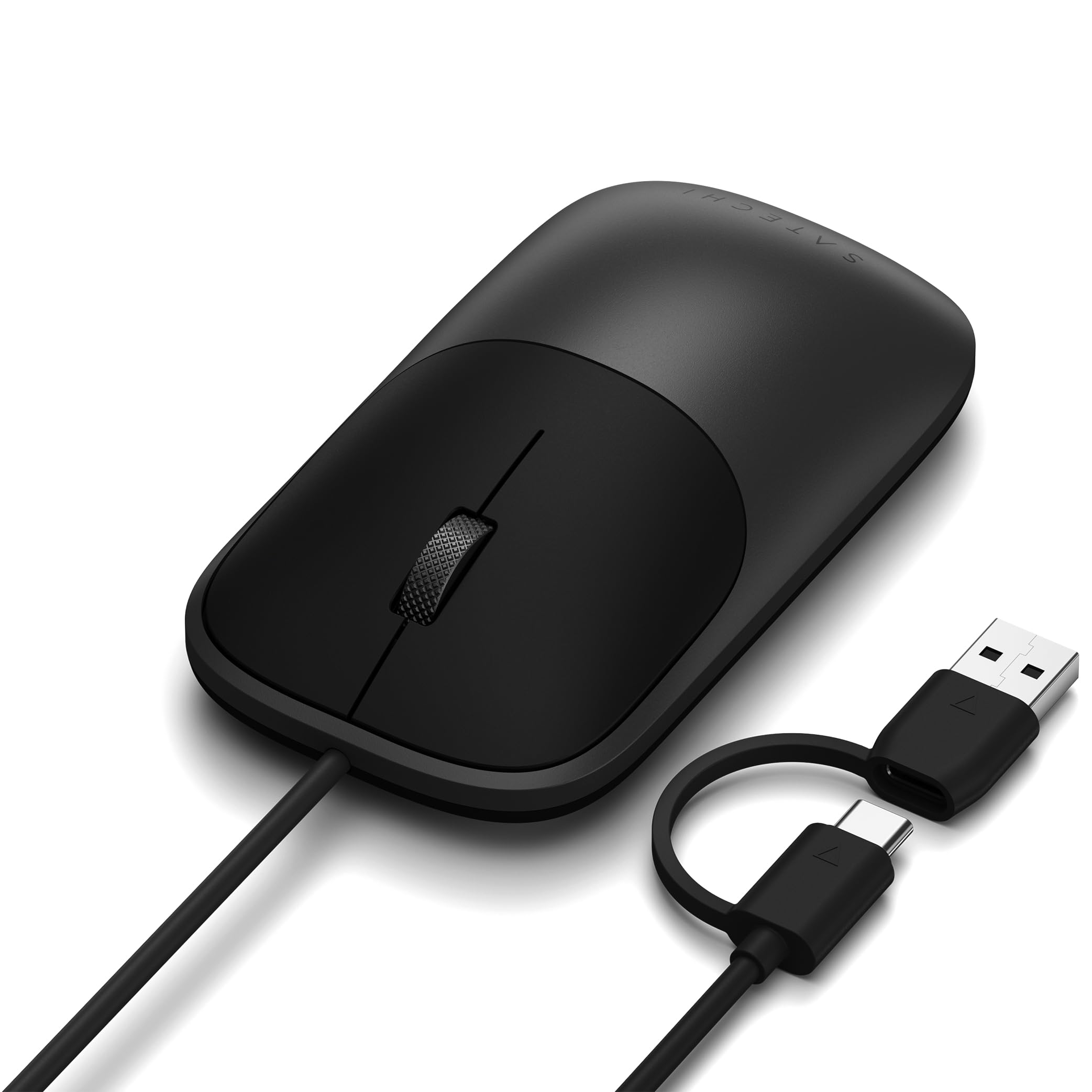 Satechi Slim LX Wired Mouse, Aluminum Design with USB-C Connectivity, Quiet Click Performance, Designed for Mac and PC Setups, Space Black-image-36