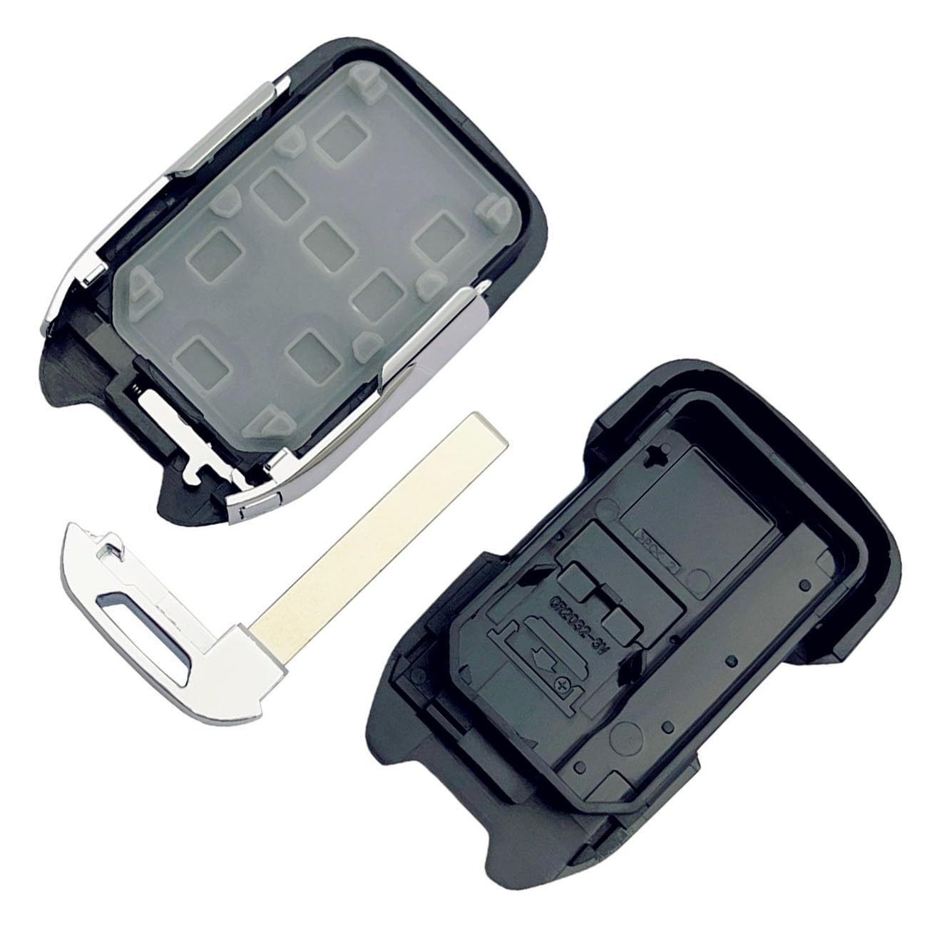Carcasa de repuesto para llave de coche Chevy Silverado 2022 2021 2020 2019 y GMC Sierra 1500 2500HD 3500HD 5 botones de entrada sin llave de coche (5 botones-B)